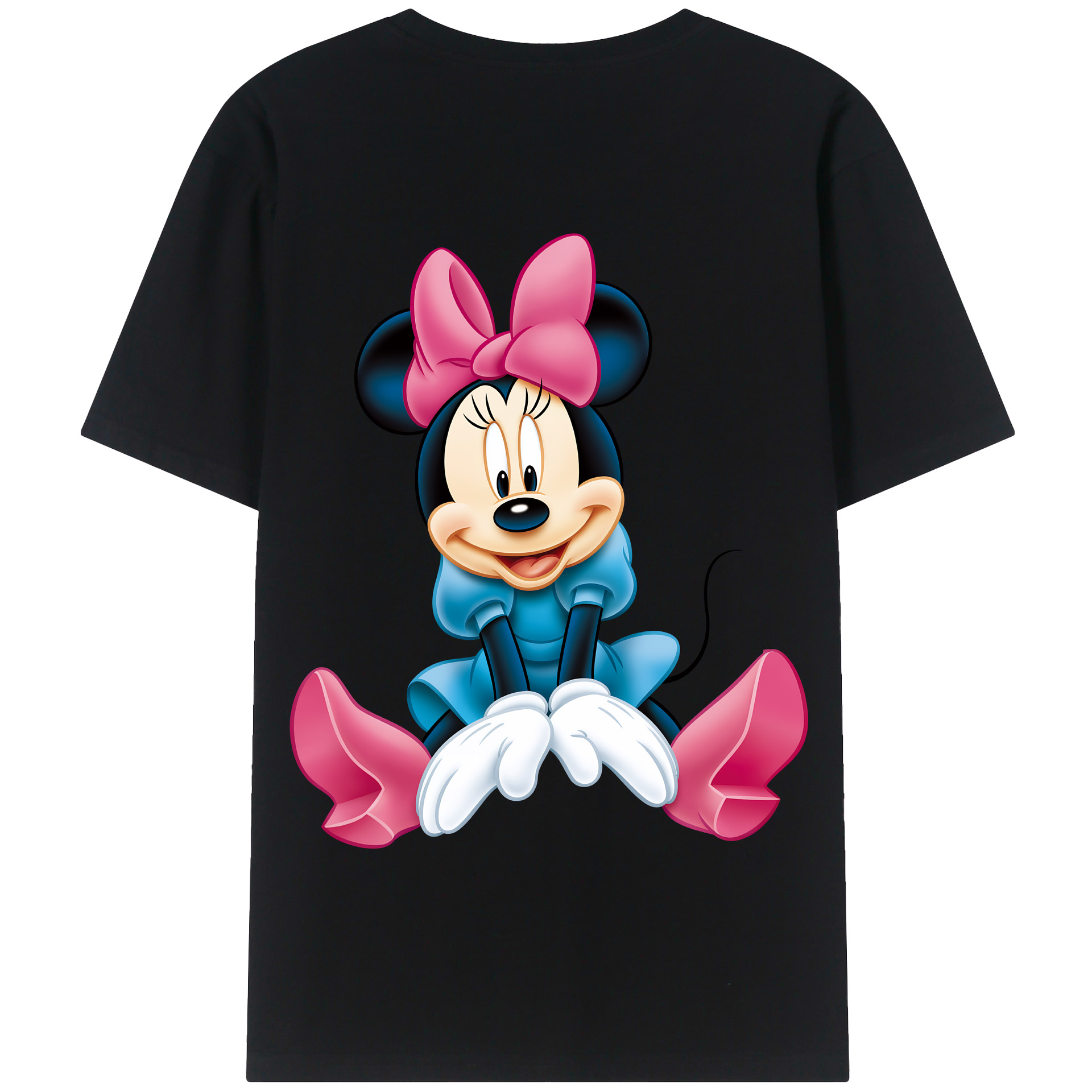 （画像用） ミッキーマウス Mickey Mouse 綿100％半袖Tシャツ（背面プリント）