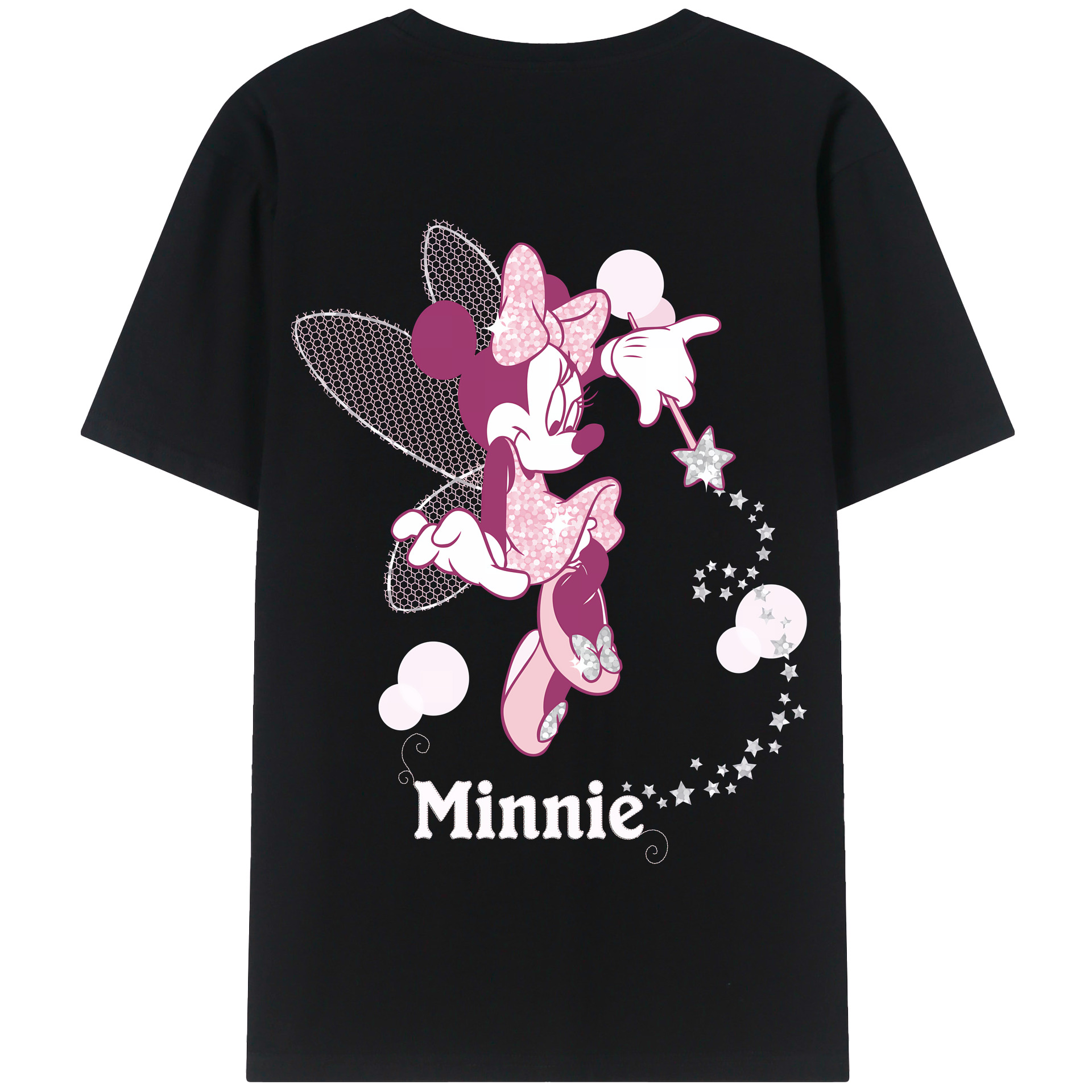 （画像用） ミッキーマウス Mickey Mouse 綿100％半袖Tシャツ（背面プリント）
