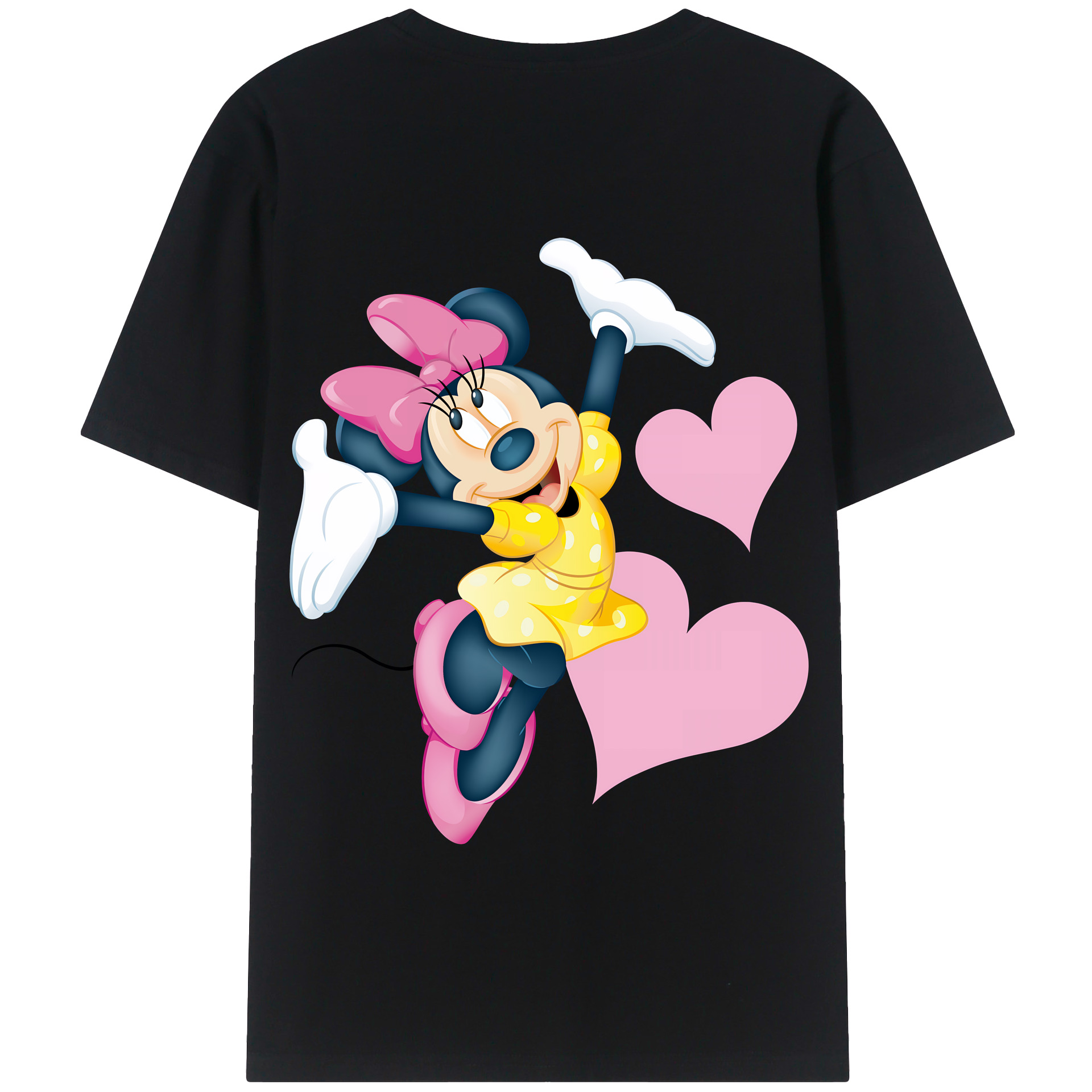 （画像用） ミッキーマウス Mickey Mouse 綿100％半袖Tシャツ（背面プリント）