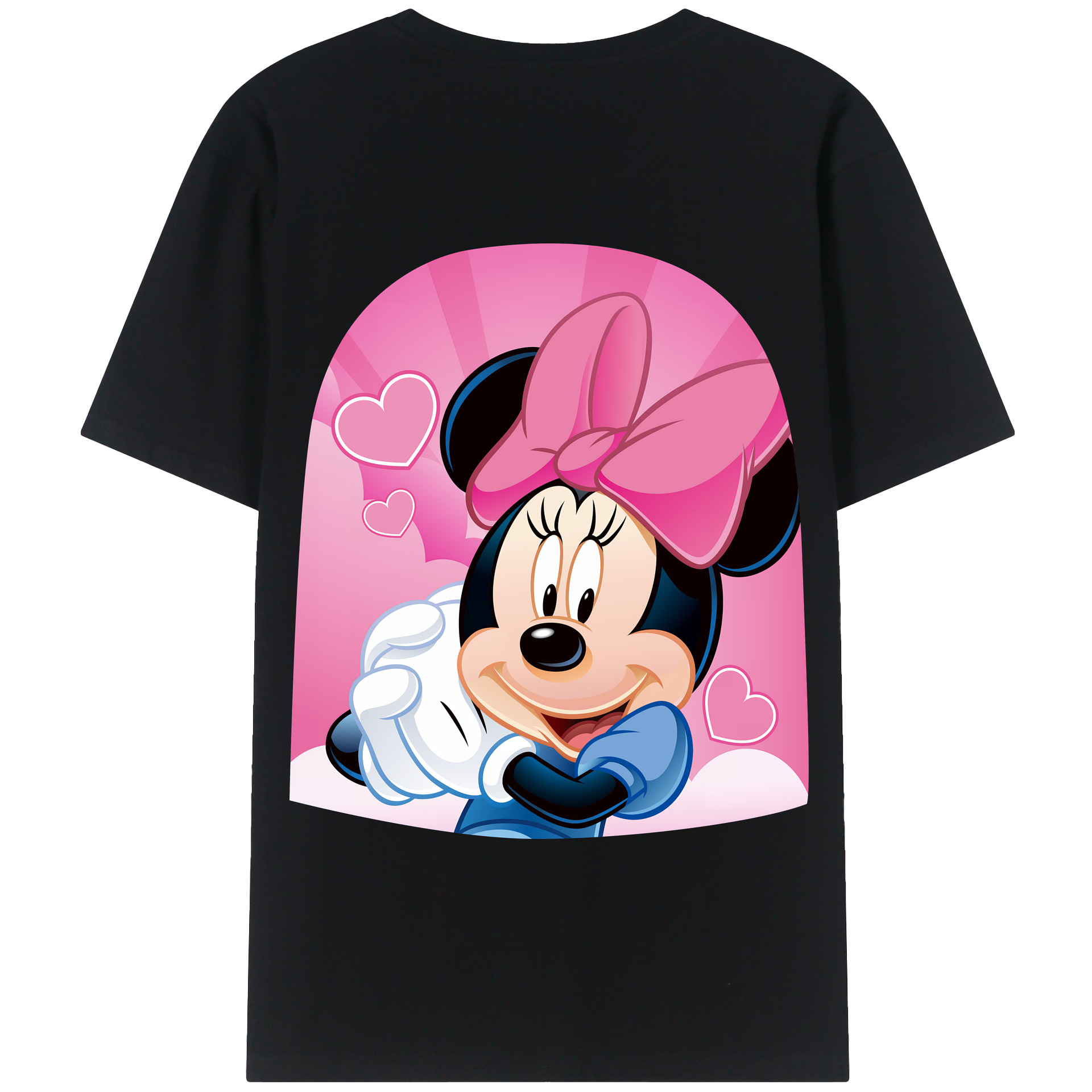 （画像用） ミッキーマウス Mickey Mouse 綿100％半袖Tシャツ（背面プリント）