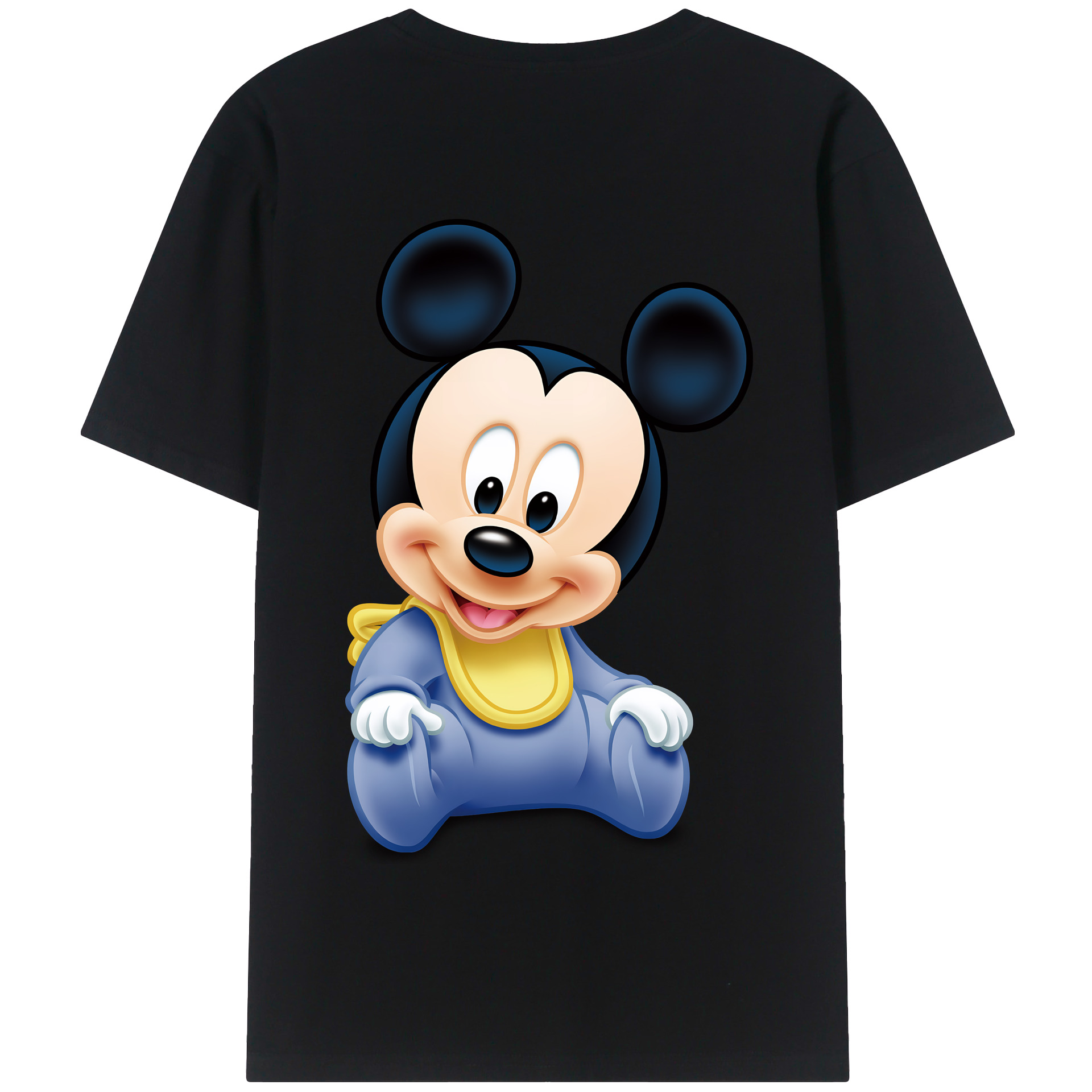 （画像用） ミッキーマウス Mickey Mouse 綿100％半袖Tシャツ（背面プリント）