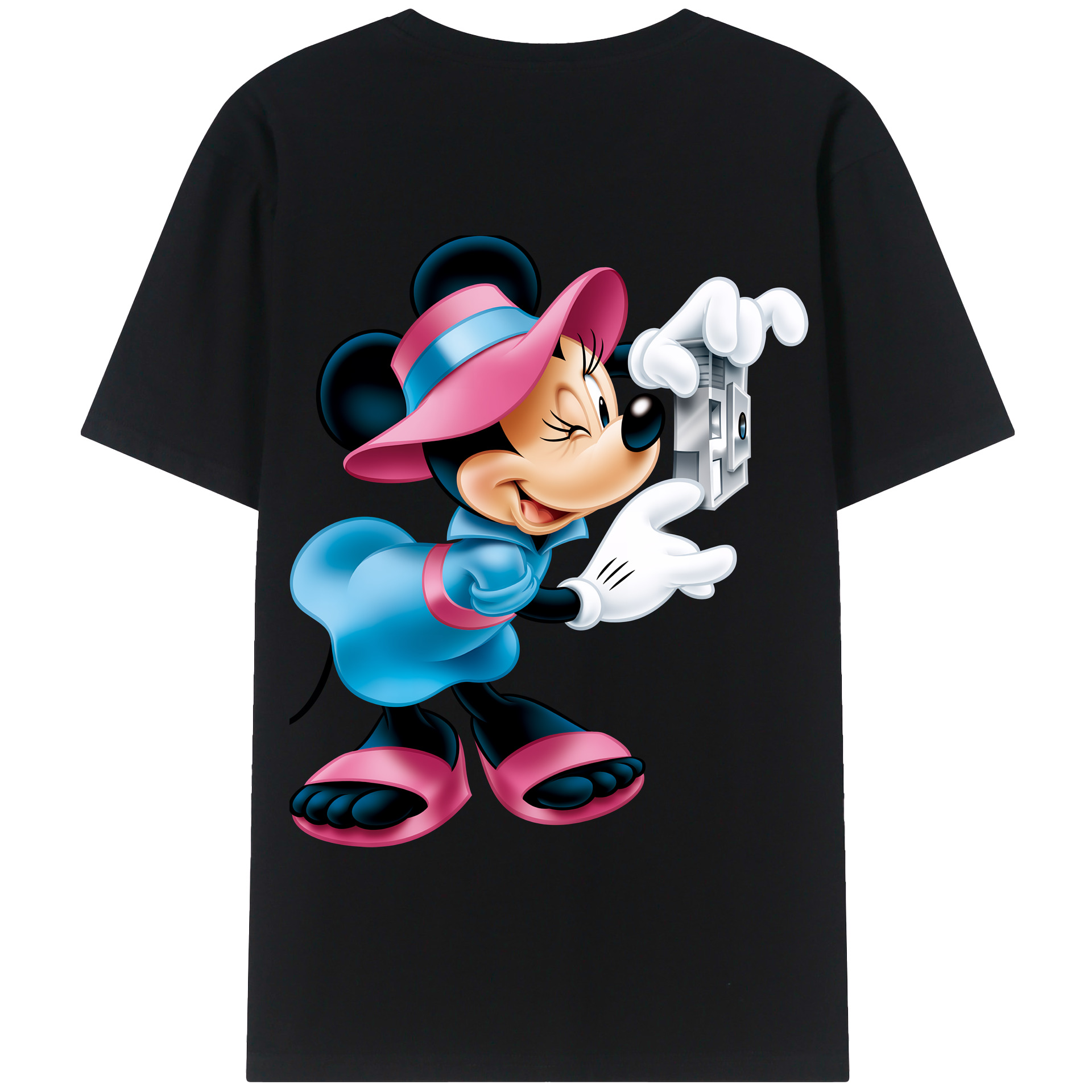 （画像用） ミッキーマウス Mickey Mouse 綿100％半袖Tシャツ（背面プリント）