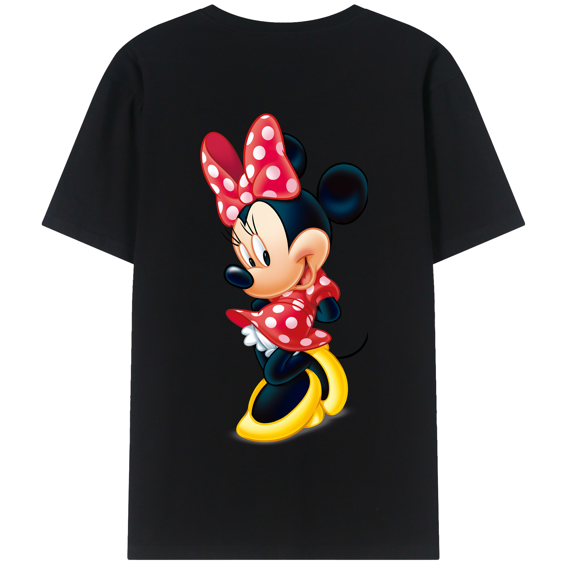 （画像用） ミッキーマウス Mickey Mouse 綿100％半袖Tシャツ（背面プリント）