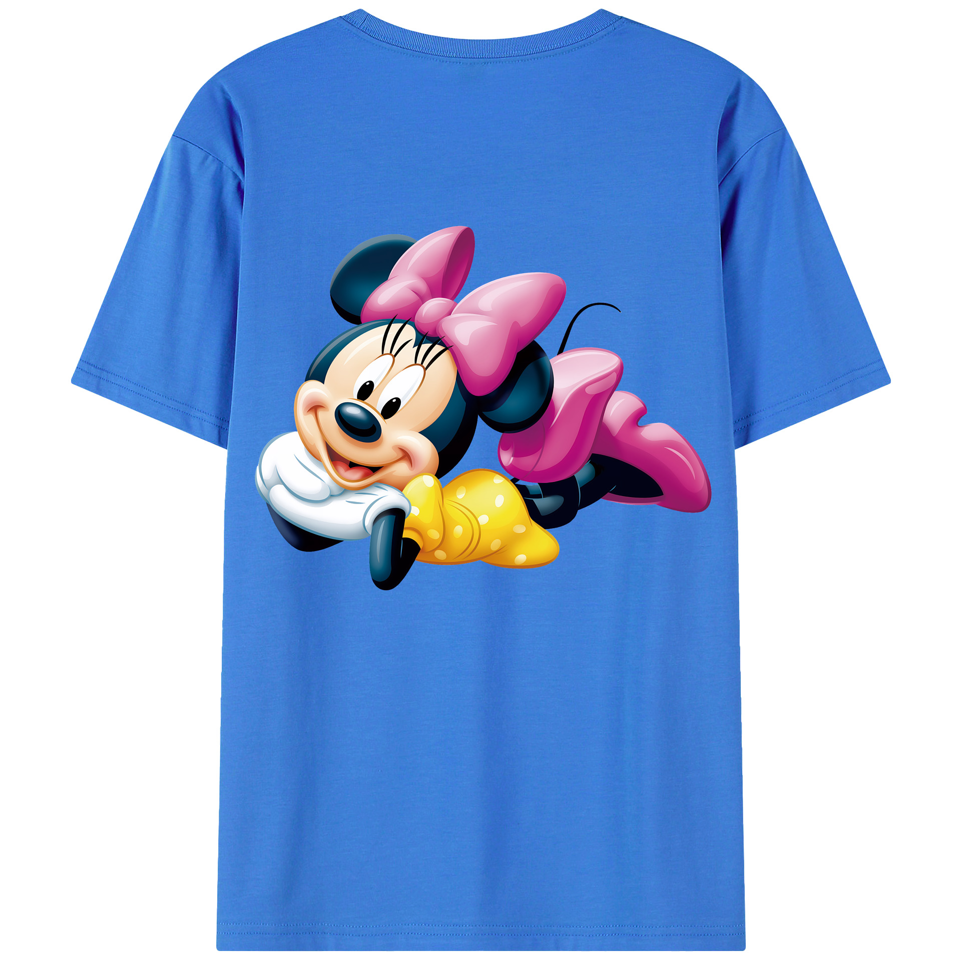 （画像用） ミッキーマウス Mickey Mouse 綿100％半袖Tシャツ（背面プリント）