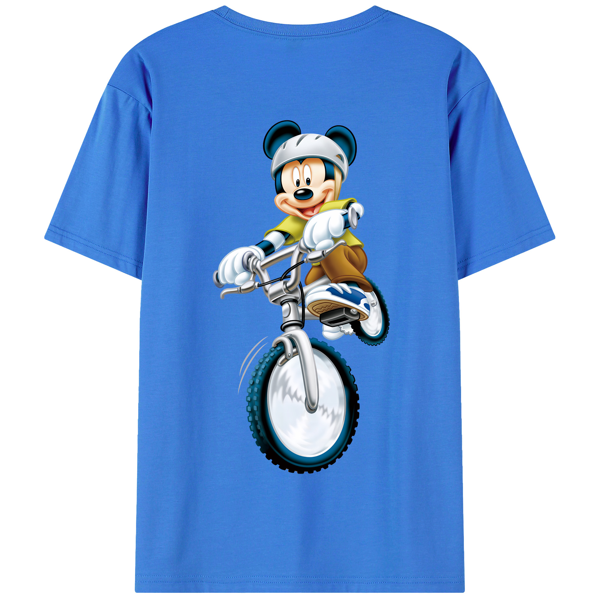 （画像用） ミッキーマウス Mickey Mouse 綿100％半袖Tシャツ（背面プリント）