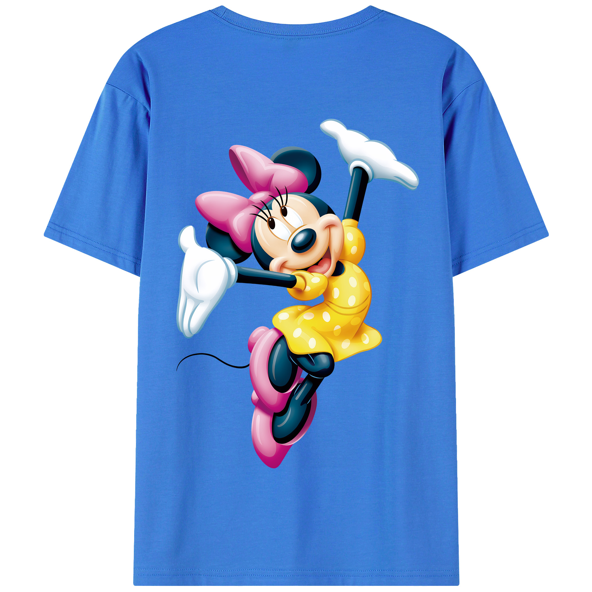（画像用） ミッキーマウス Mickey Mouse 綿100％半袖Tシャツ（背面プリント）