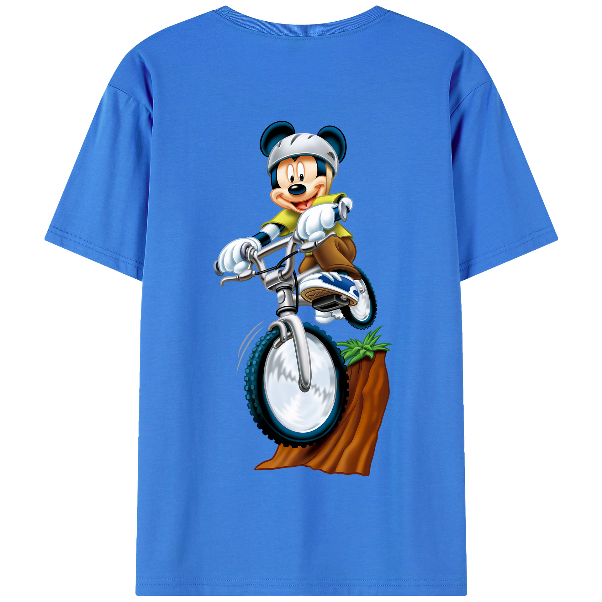 （画像用） ミッキーマウス Mickey Mouse 綿100％半袖Tシャツ（背面プリント）