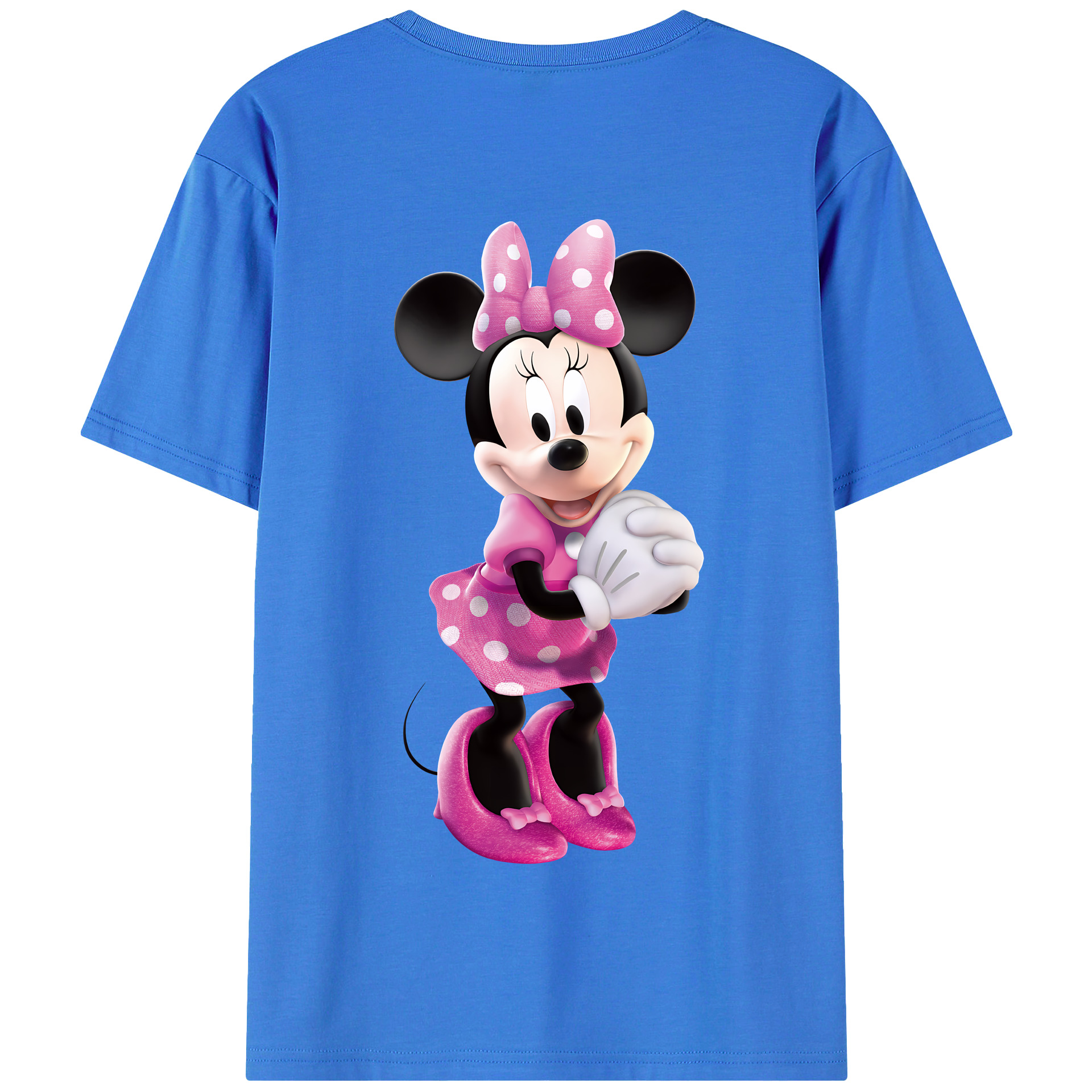 （画像用） ミッキーマウス Mickey Mouse 綿100％半袖Tシャツ（背面プリント）