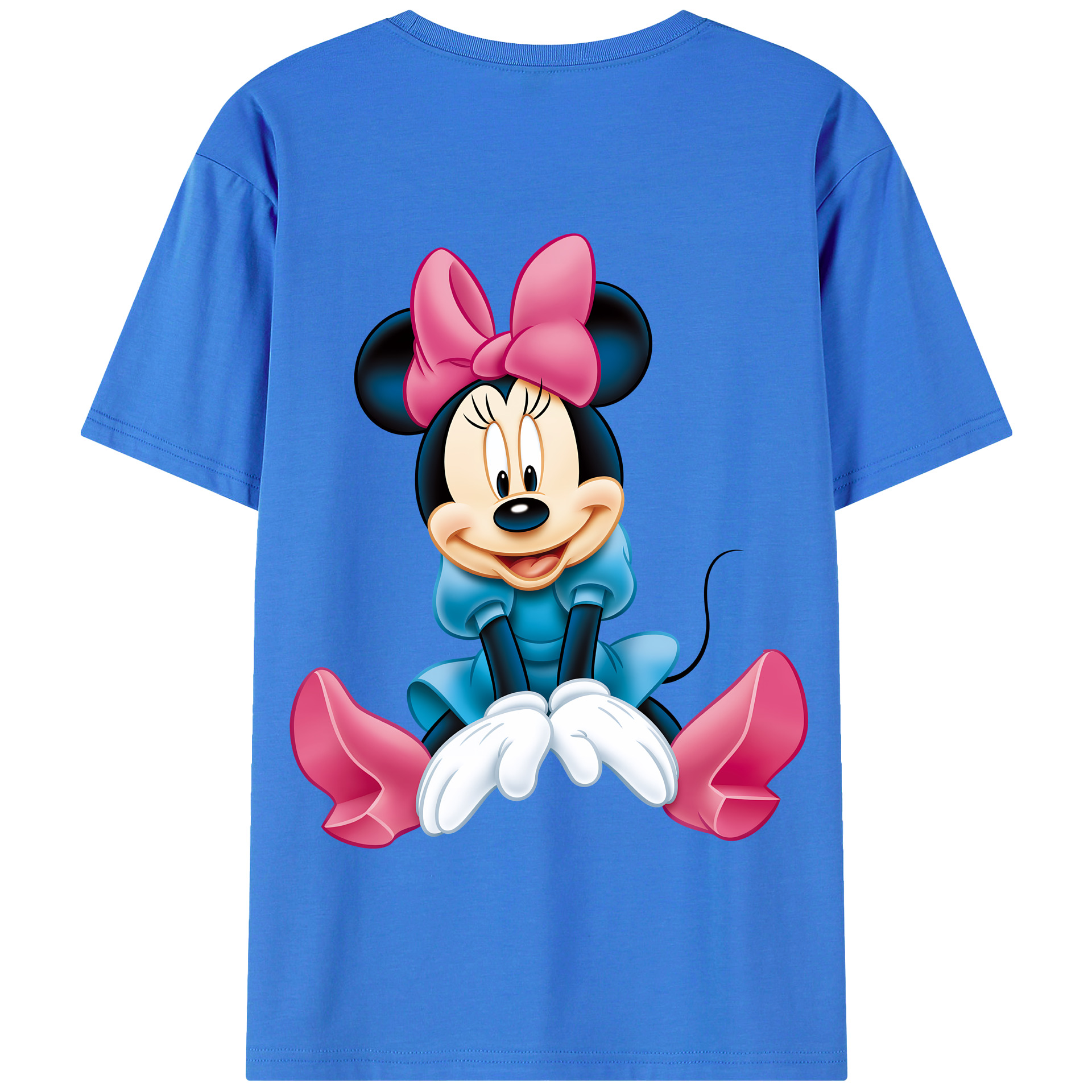 （画像用） ミッキーマウス Mickey Mouse 綿100％半袖Tシャツ（背面プリント）