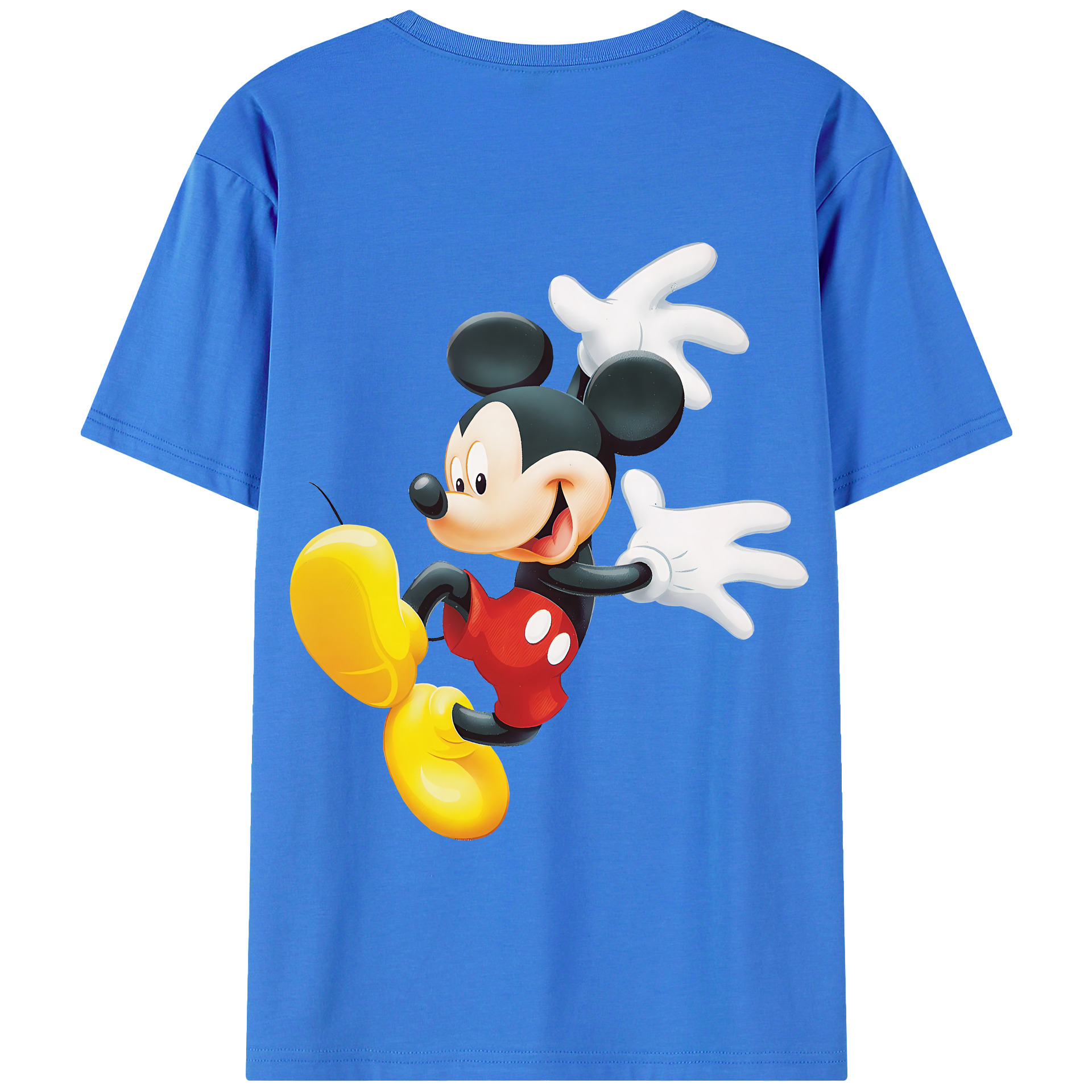 （画像用） ミッキーマウス Mickey Mouse 綿100％半袖Tシャツ（背面プリント）