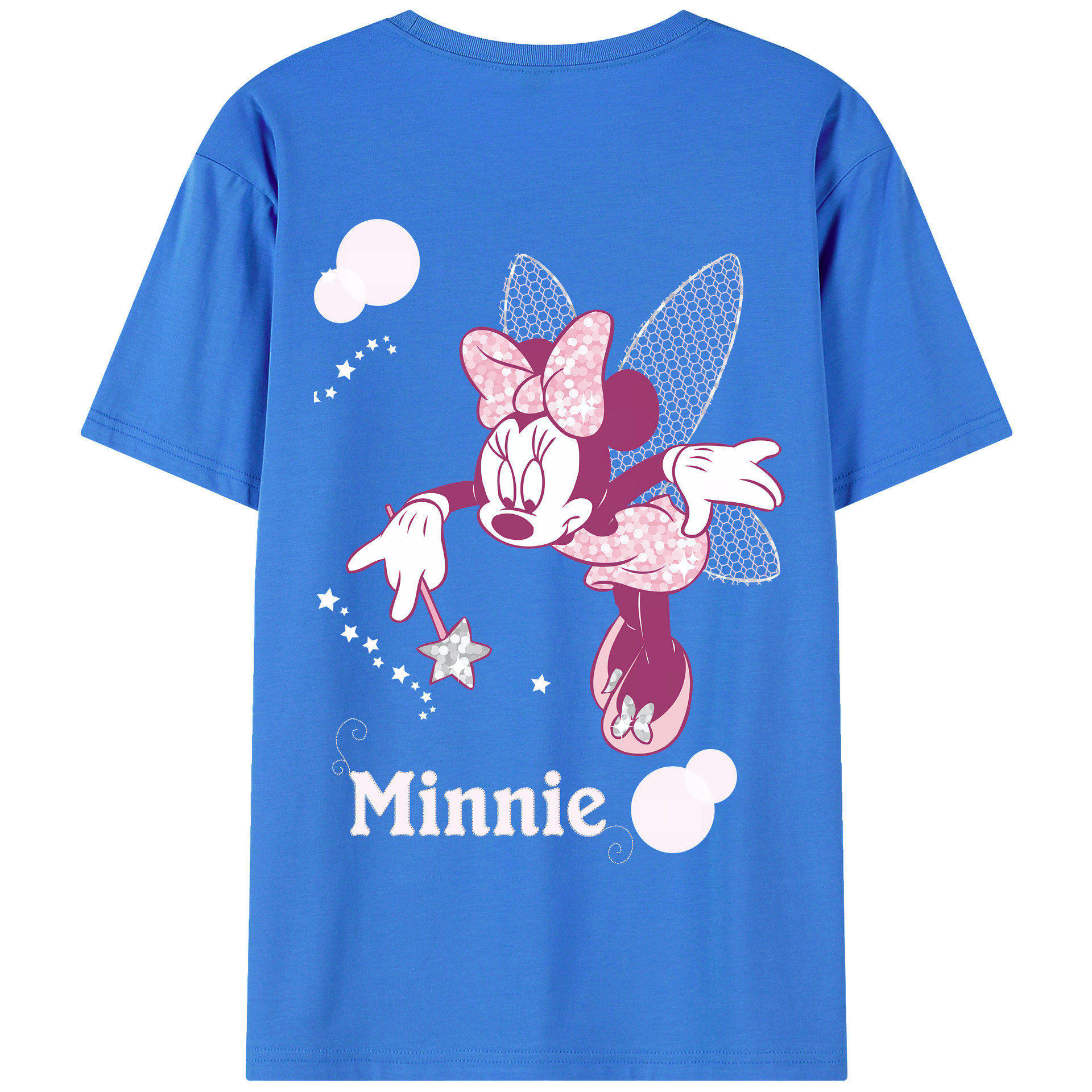 （画像用） ミッキーマウス Mickey Mouse 綿100％半袖Tシャツ（背面プリント）