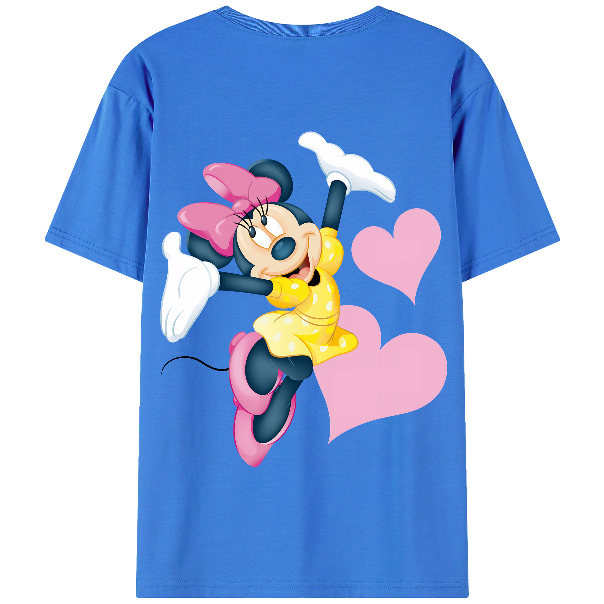 （画像用） ミッキーマウス Mickey Mouse 綿100％半袖Tシャツ（背面プリント）