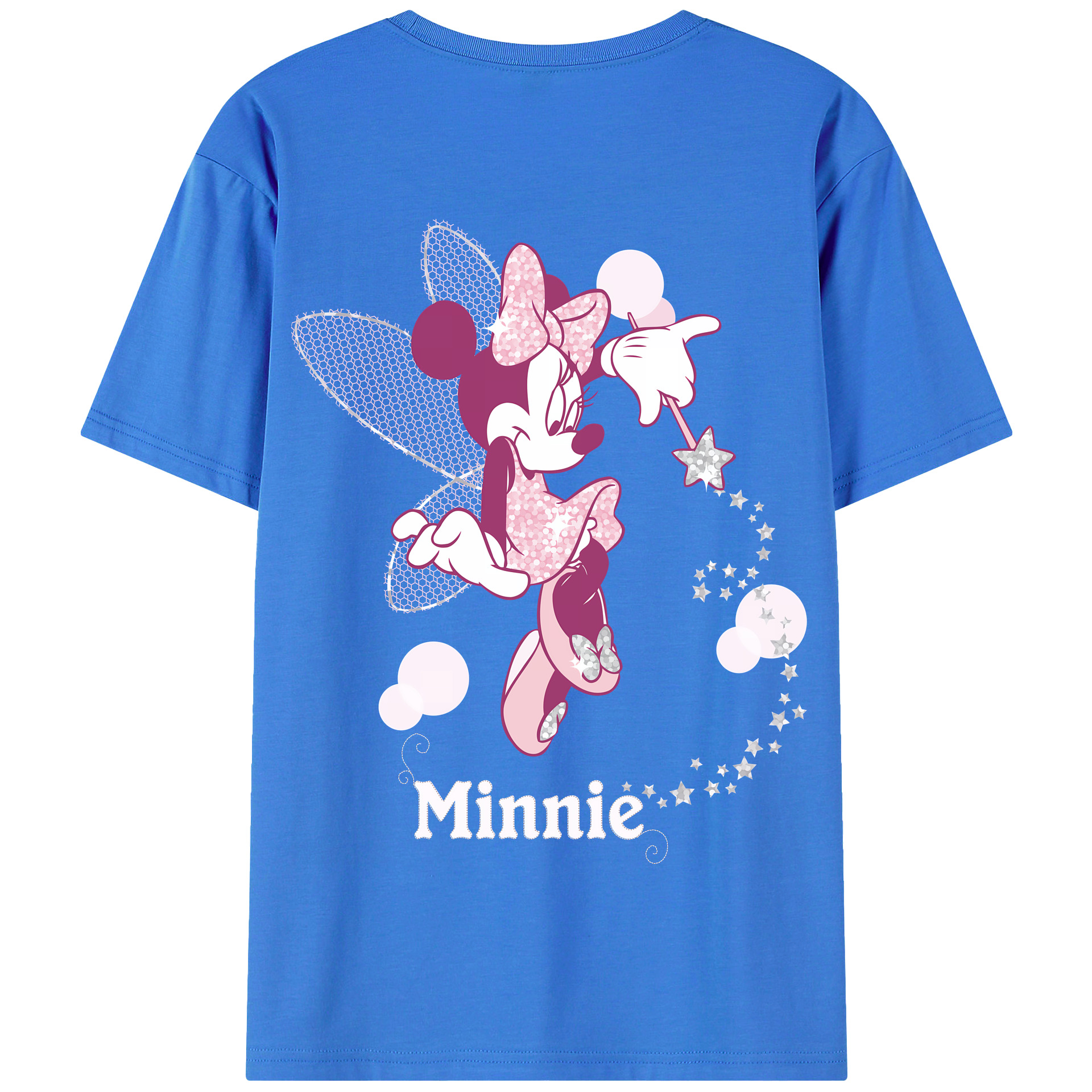 （画像用） ミッキーマウス Mickey Mouse 綿100％半袖Tシャツ（背面プリント）