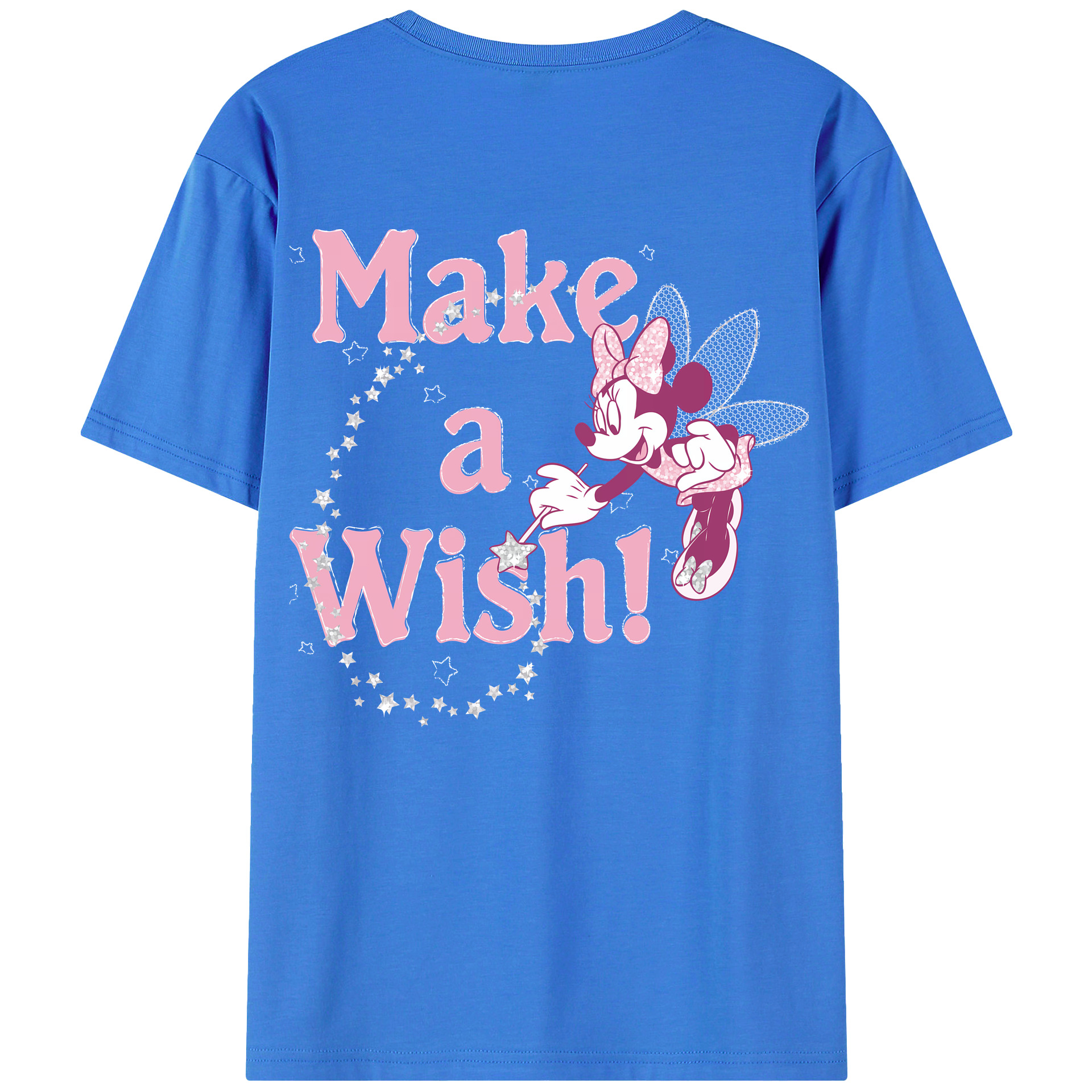 （画像用） ミッキーマウス Mickey Mouse 綿100％半袖Tシャツ（背面プリント）