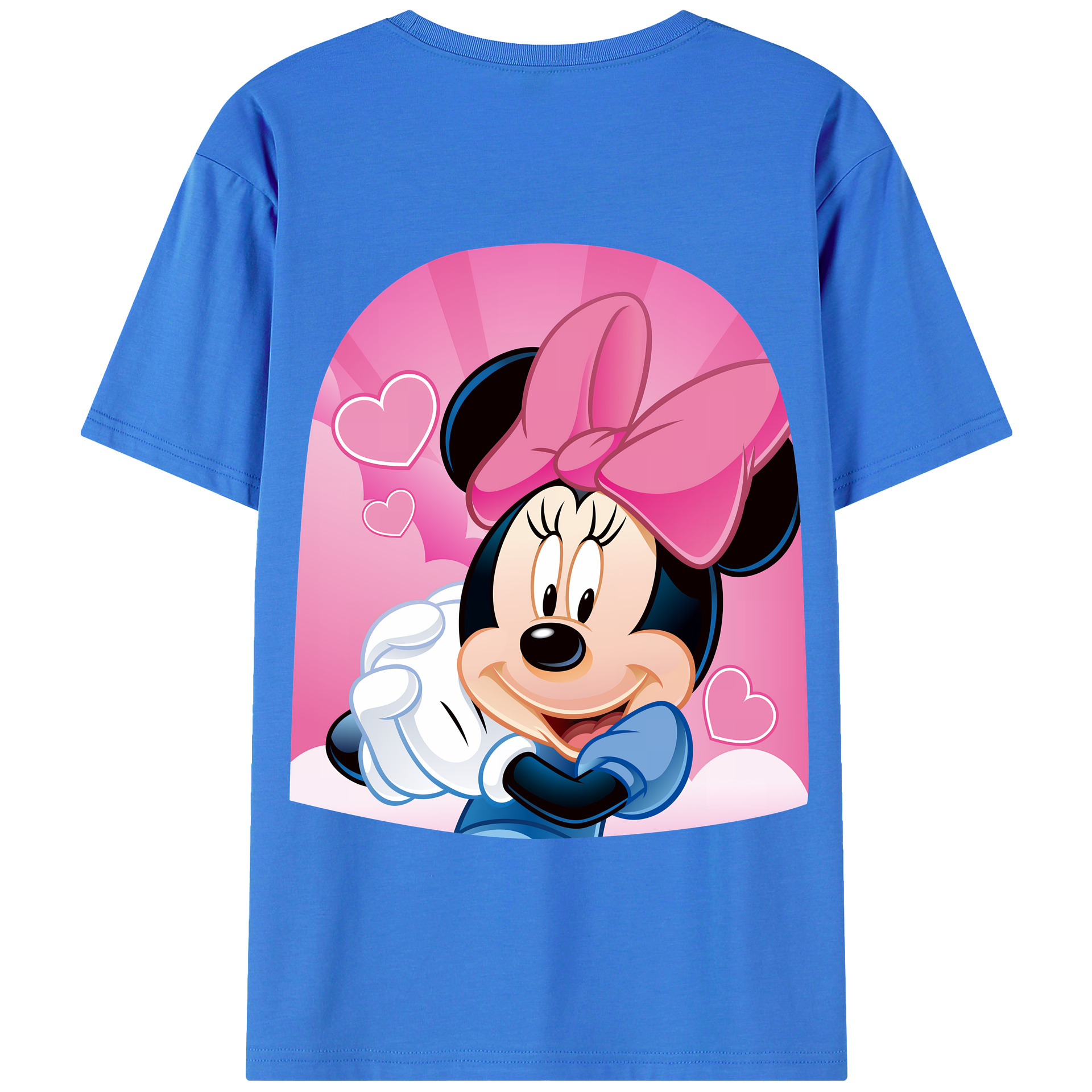 （画像用） ミッキーマウス Mickey Mouse 綿100％半袖Tシャツ（背面プリント）