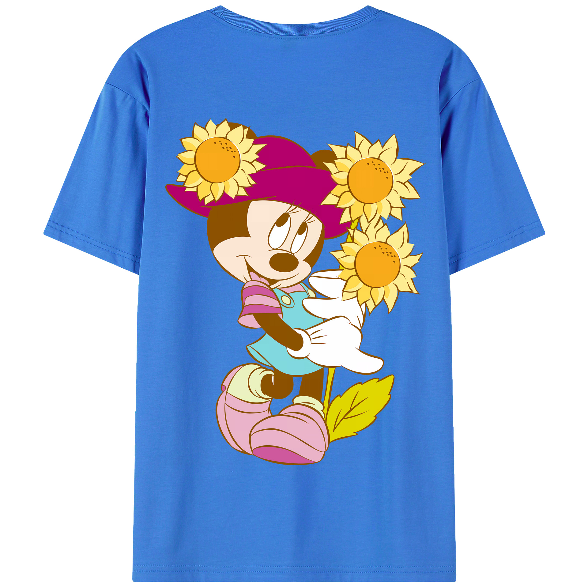 （画像用） ミッキーマウス Mickey Mouse 綿100％半袖Tシャツ（背面プリント）