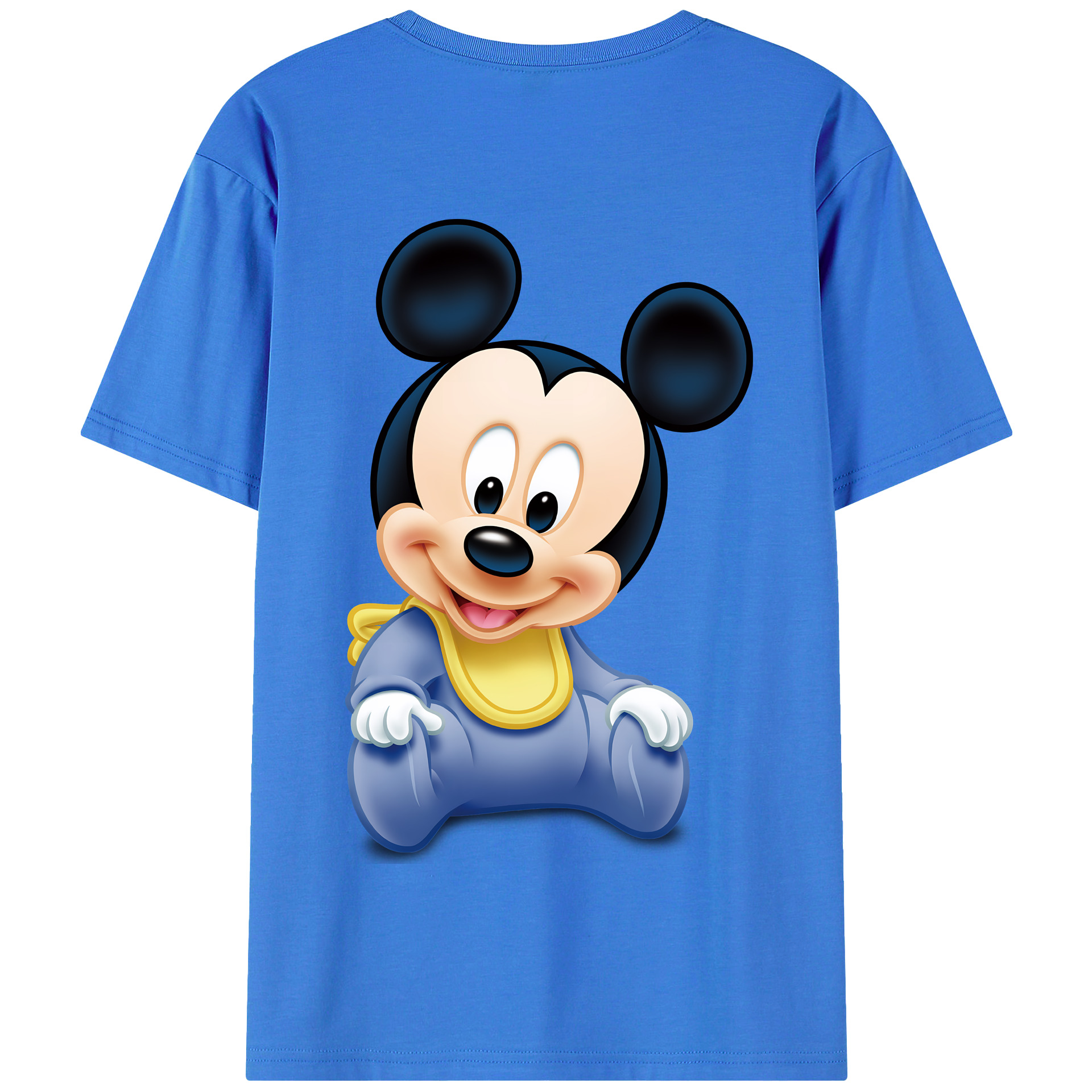 （画像用） ミッキーマウス Mickey Mouse 綿100％半袖Tシャツ（背面プリント）