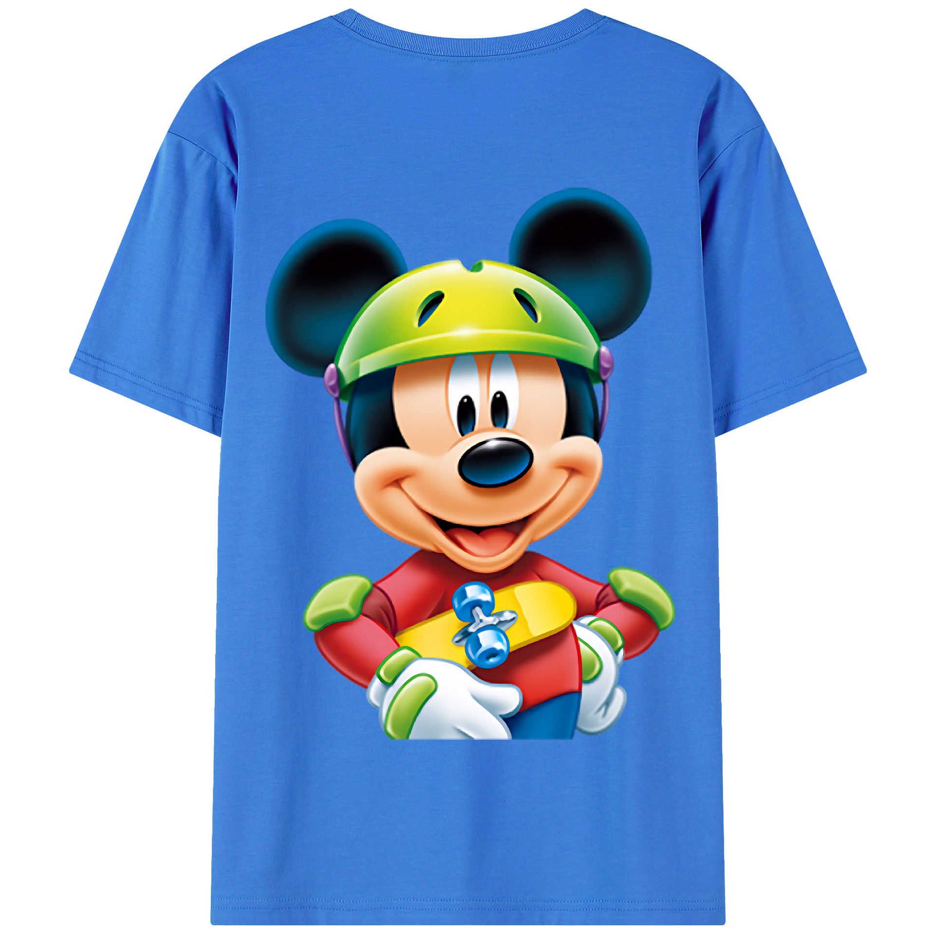 （画像用） ミッキーマウス Mickey Mouse 綿100％半袖Tシャツ（背面プリント）