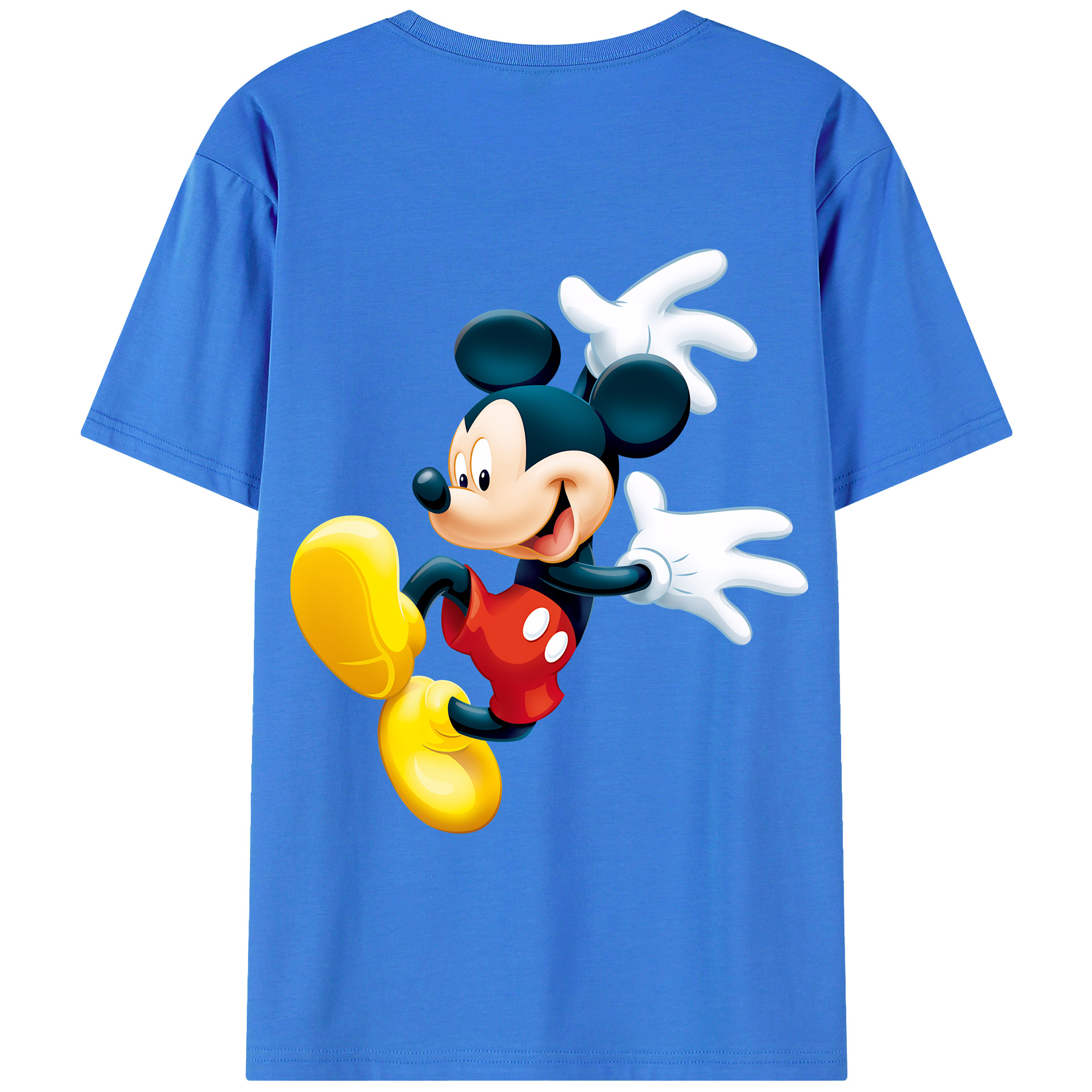 （画像用） ミッキーマウス Mickey Mouse 綿100％半袖Tシャツ（背面プリント）