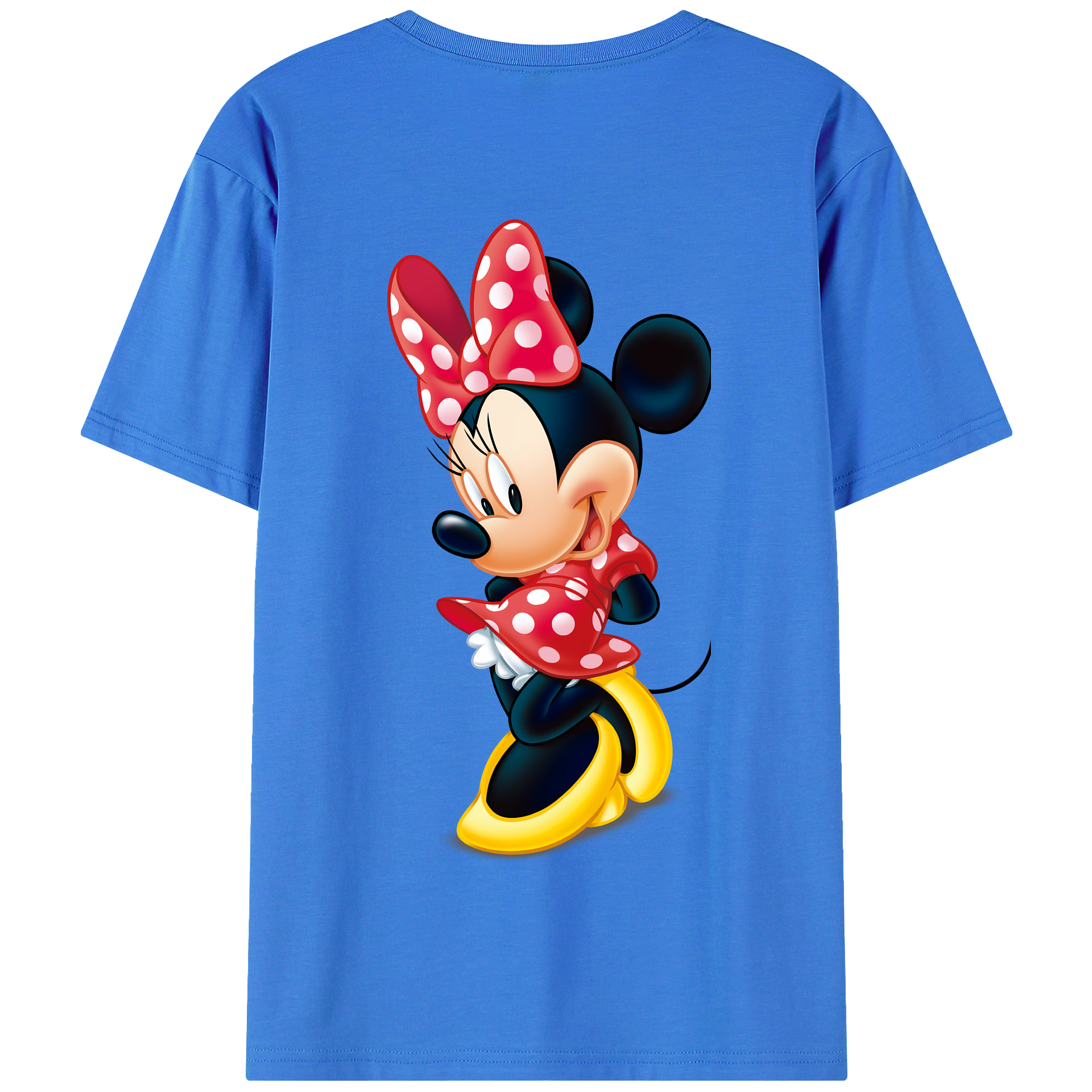 （画像用） ミッキーマウス Mickey Mouse 綿100％半袖Tシャツ（背面プリント）