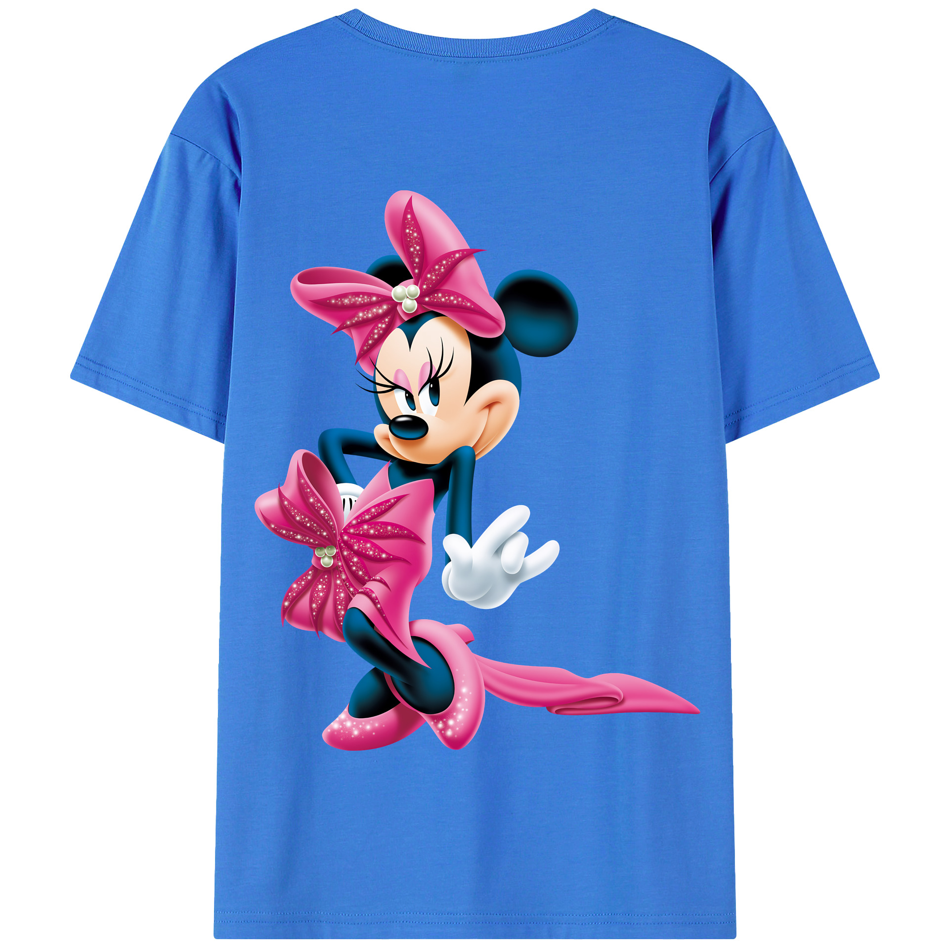 （画像用） ミッキーマウス Mickey Mouse 綿100％半袖Tシャツ（背面プリント）