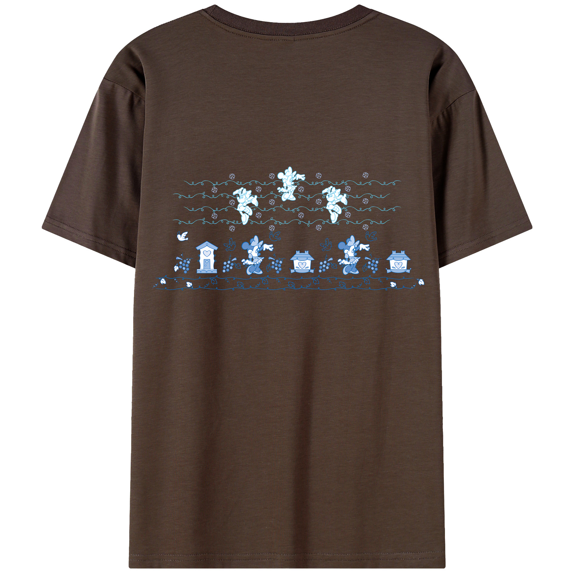 （画像用） ミッキーマウス Mickey Mouse 綿100％半袖Tシャツ（背面プリント）