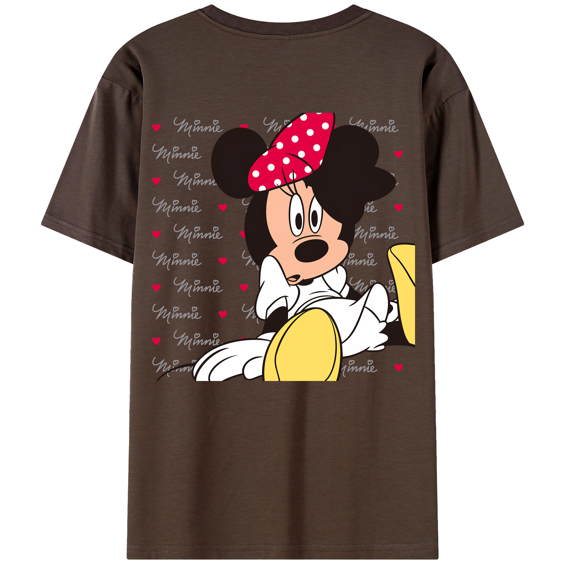 （画像用） ミッキーマウス Mickey Mouse 綿100％半袖Tシャツ（背面プリント）