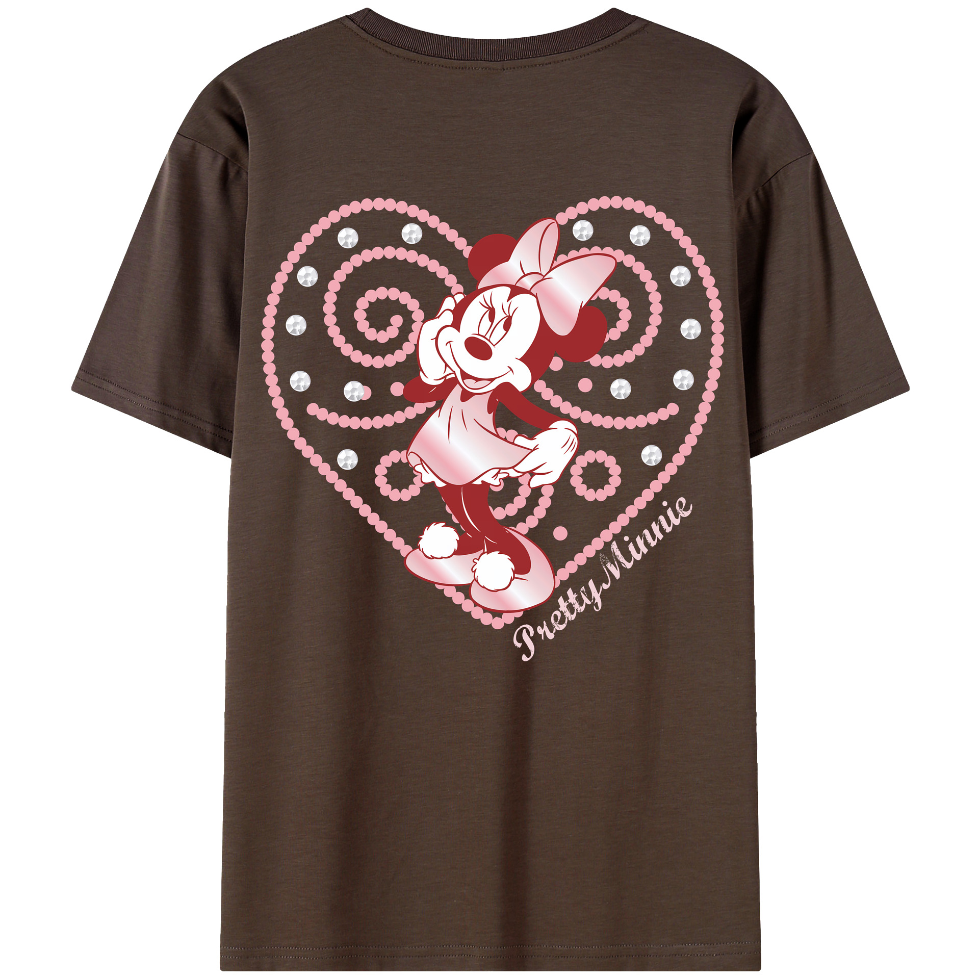 （画像用） ミッキーマウス Mickey Mouse 綿100％半袖Tシャツ（背面プリント）