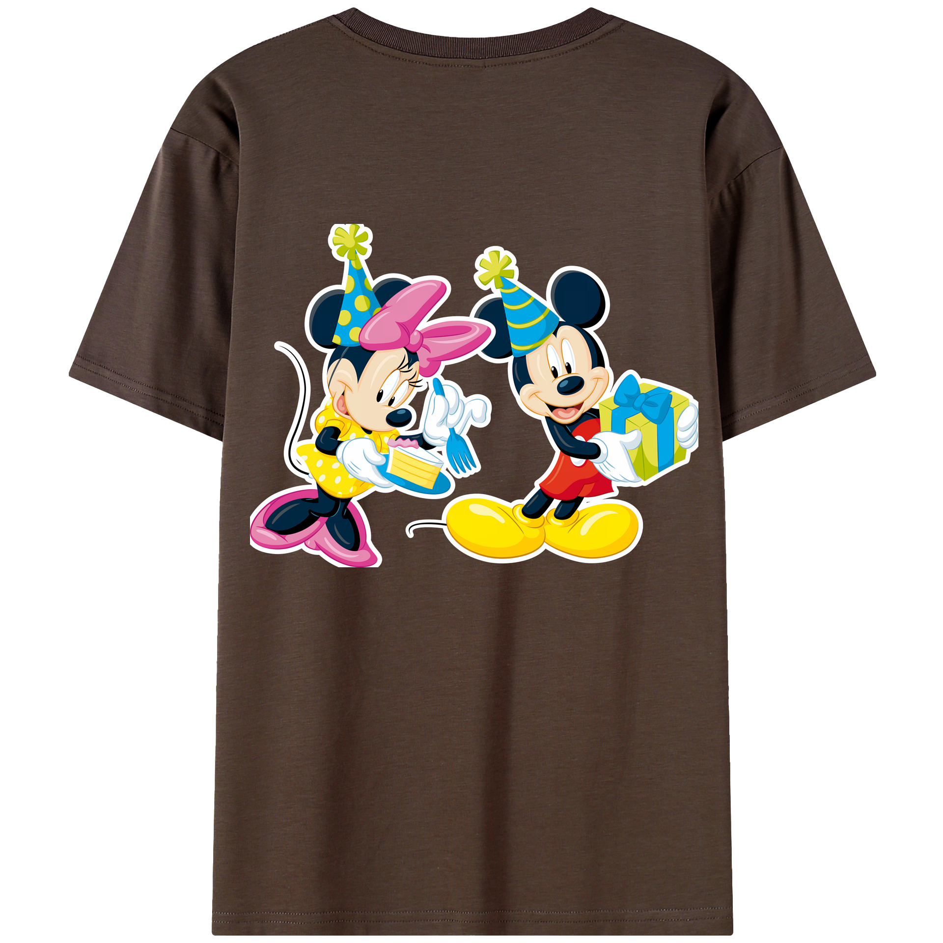 （画像用） ミッキーマウス Mickey Mouse 綿100％半袖Tシャツ（背面プリント）