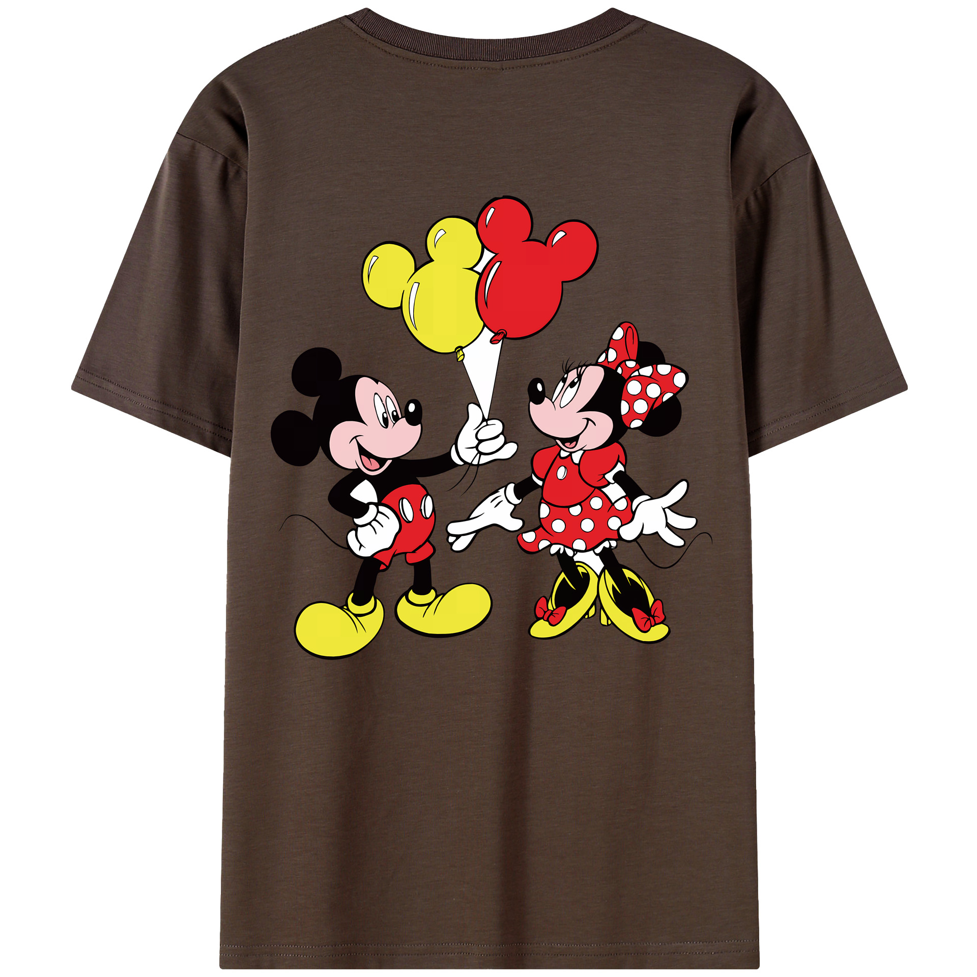 （画像用） ミッキーマウス Mickey Mouse 綿100％半袖Tシャツ（背面プリント）