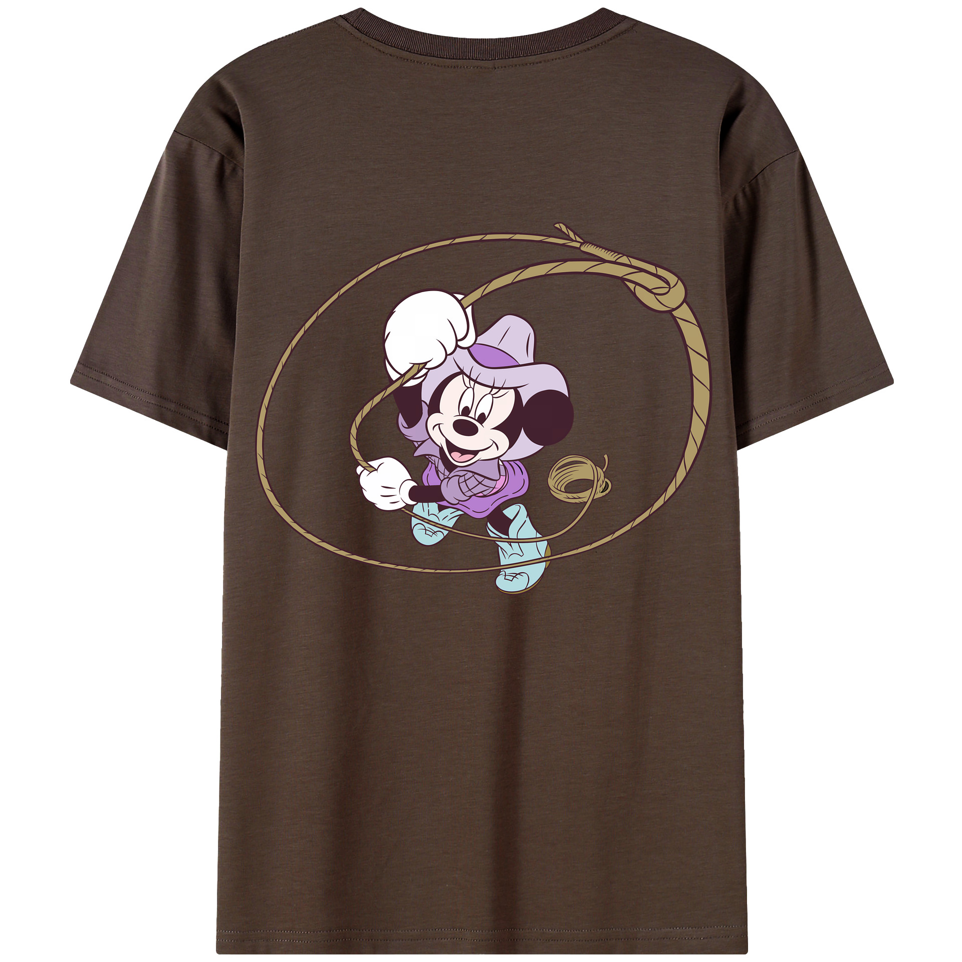 （画像用） ミッキーマウス Mickey Mouse 綿100％半袖Tシャツ（背面プリント）