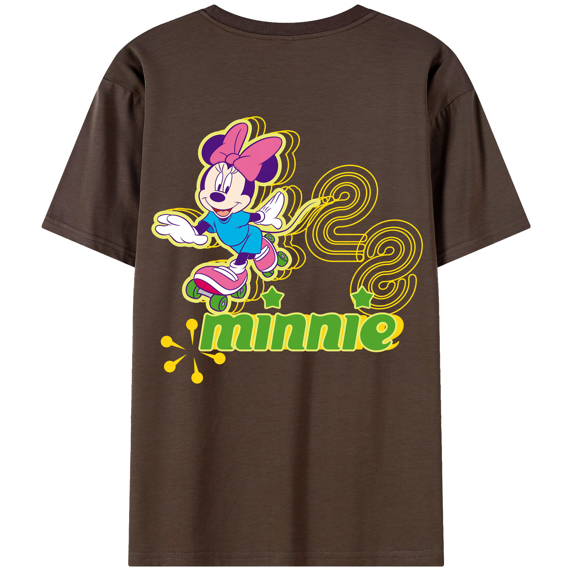 （画像用） ミッキーマウス Mickey Mouse 綿100％半袖Tシャツ（背面プリント）