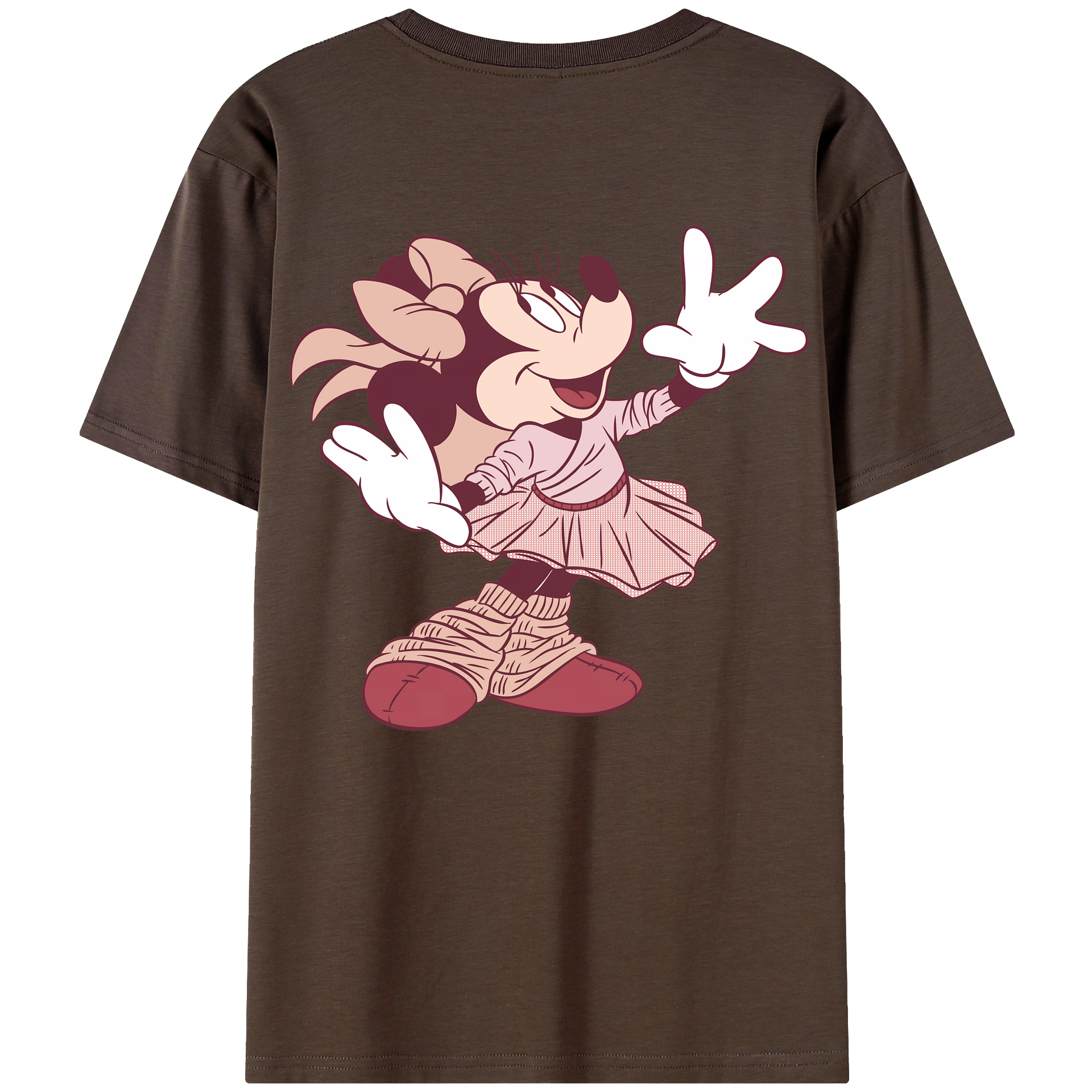（画像用） ミッキーマウス Mickey Mouse 綿100％半袖Tシャツ（背面プリント）