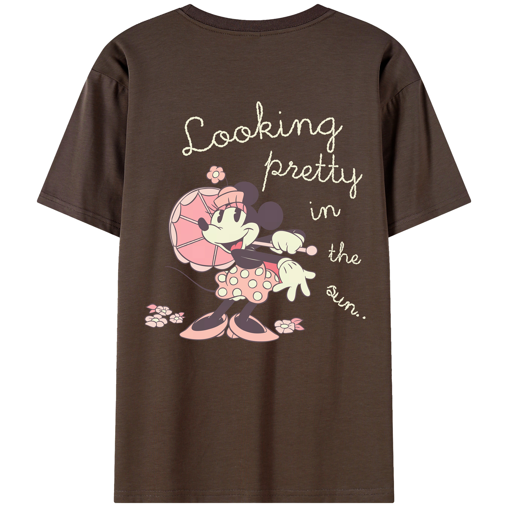 （画像用） ミッキーマウス Mickey Mouse 綿100％半袖Tシャツ（背面プリント）