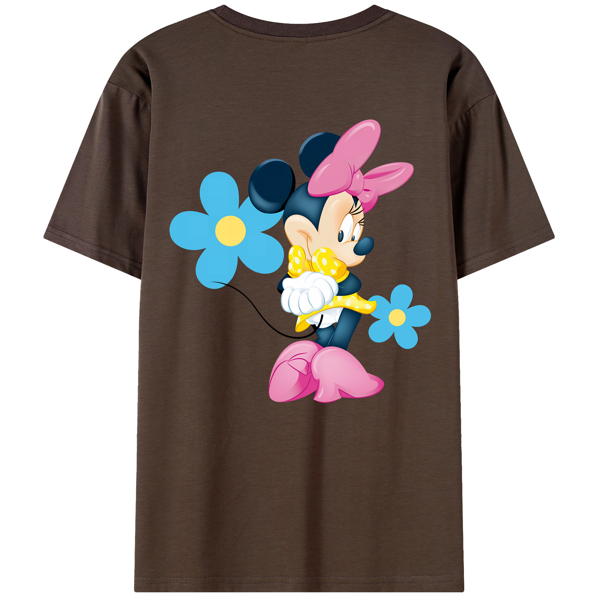 （画像用） ミッキーマウス Mickey Mouse 綿100％半袖Tシャツ（背面プリント）
