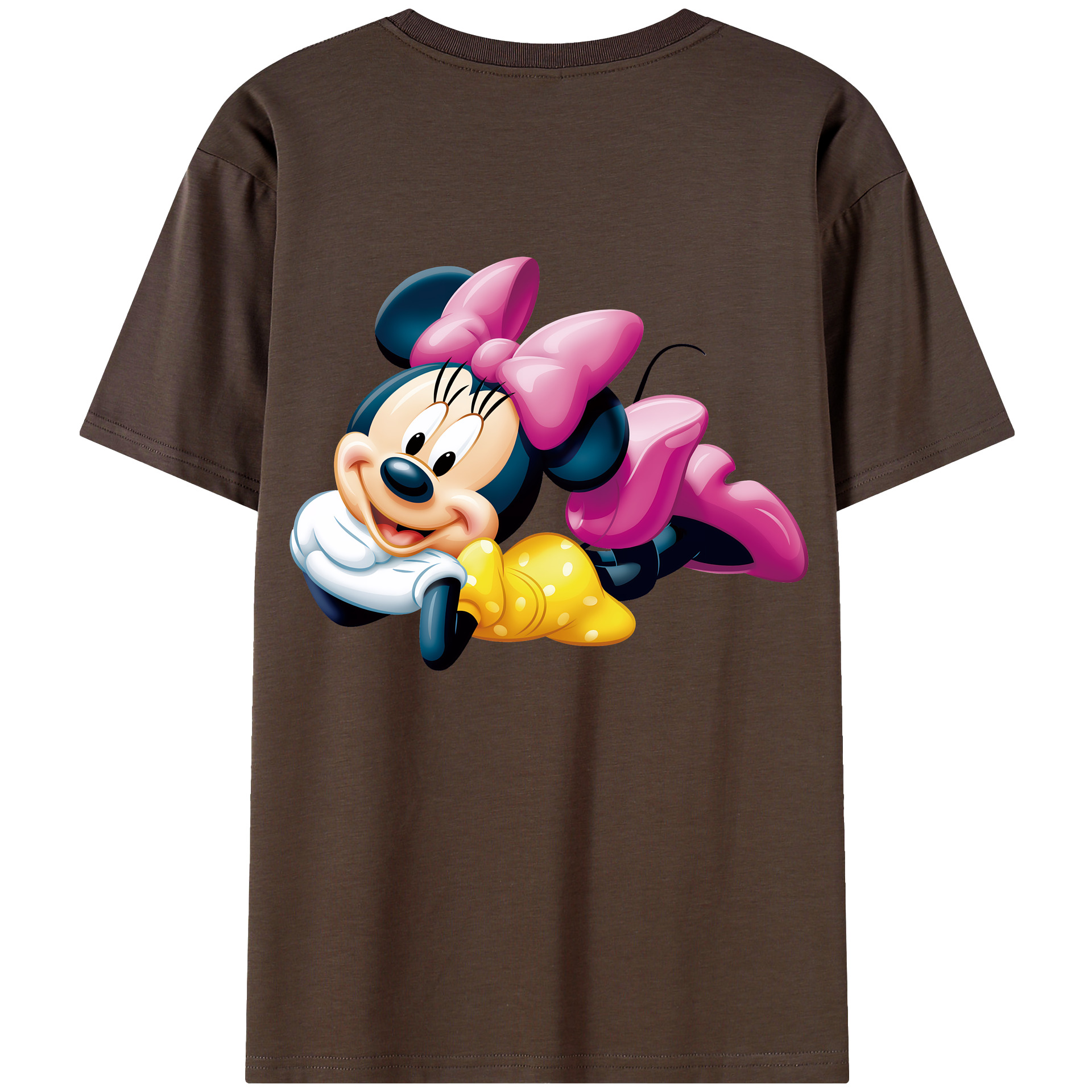 （画像用） ミッキーマウス Mickey Mouse 綿100％半袖Tシャツ（背面プリント）