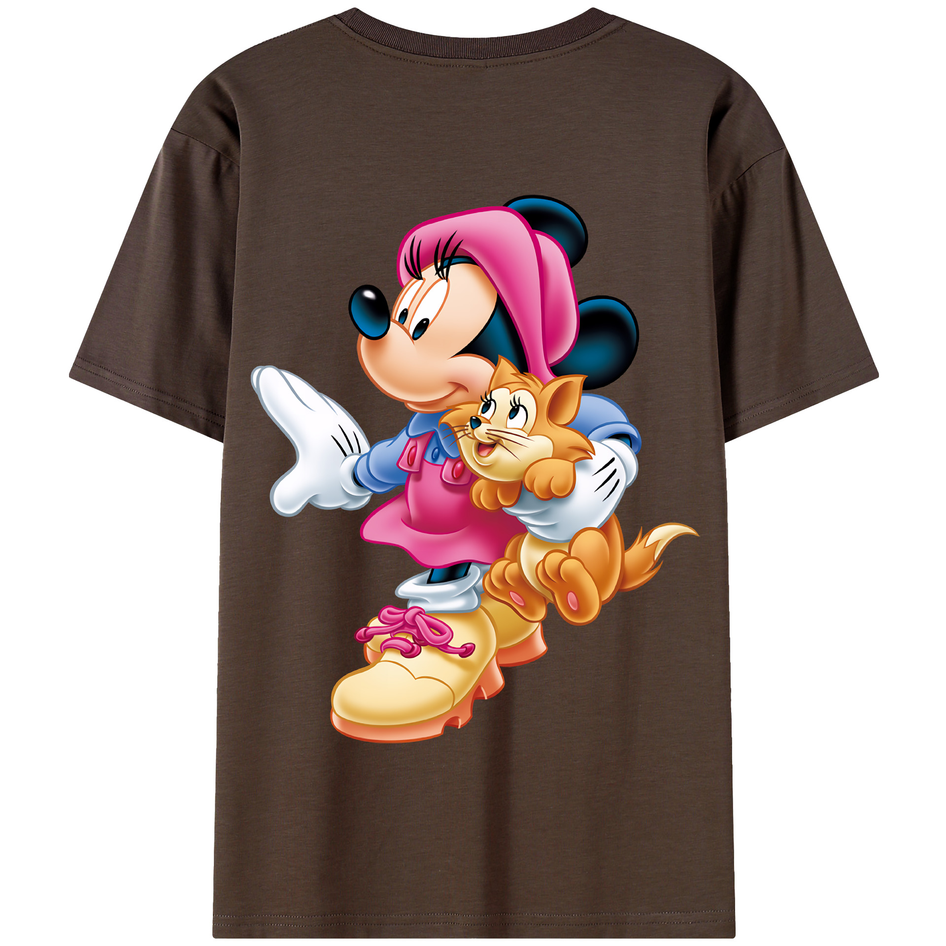 （画像用） ミッキーマウス Mickey Mouse 綿100％半袖Tシャツ（背面プリント）