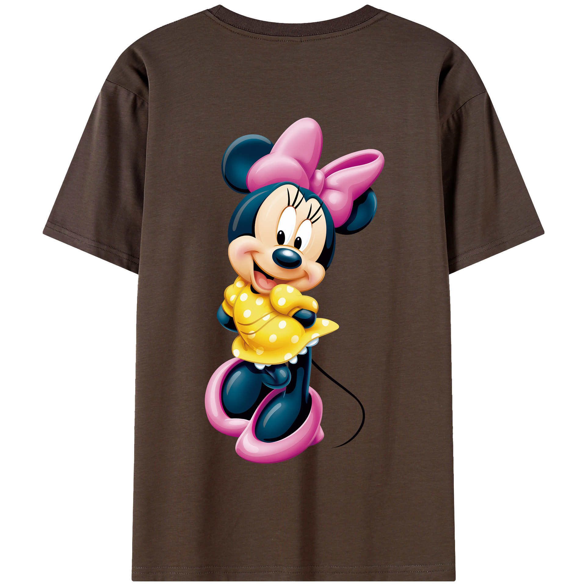 （画像用） ミッキーマウス Mickey Mouse 綿100％半袖Tシャツ（背面プリント）
