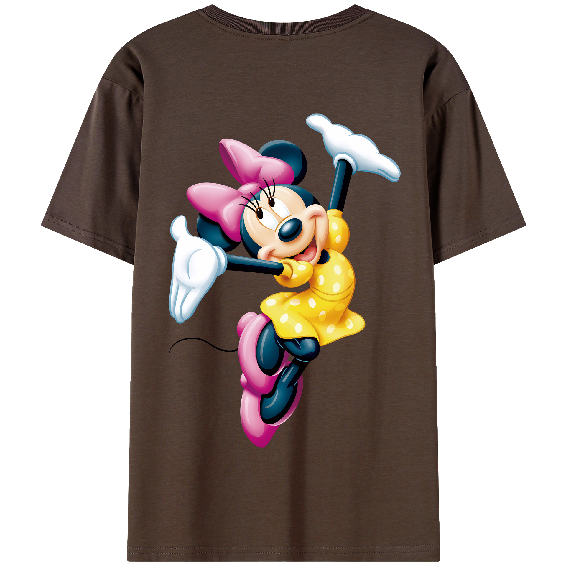 （画像用） ミッキーマウス Mickey Mouse 綿100％半袖Tシャツ（背面プリント）