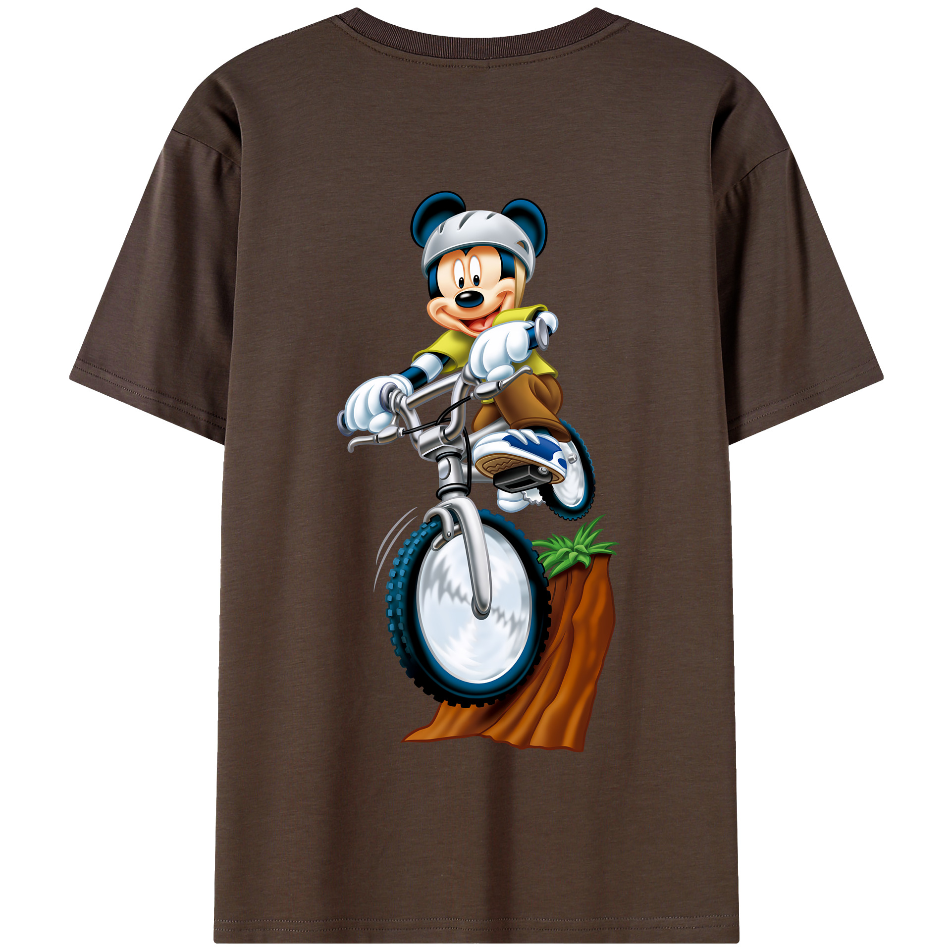（画像用） ミッキーマウス Mickey Mouse 綿100％半袖Tシャツ（背面プリント）