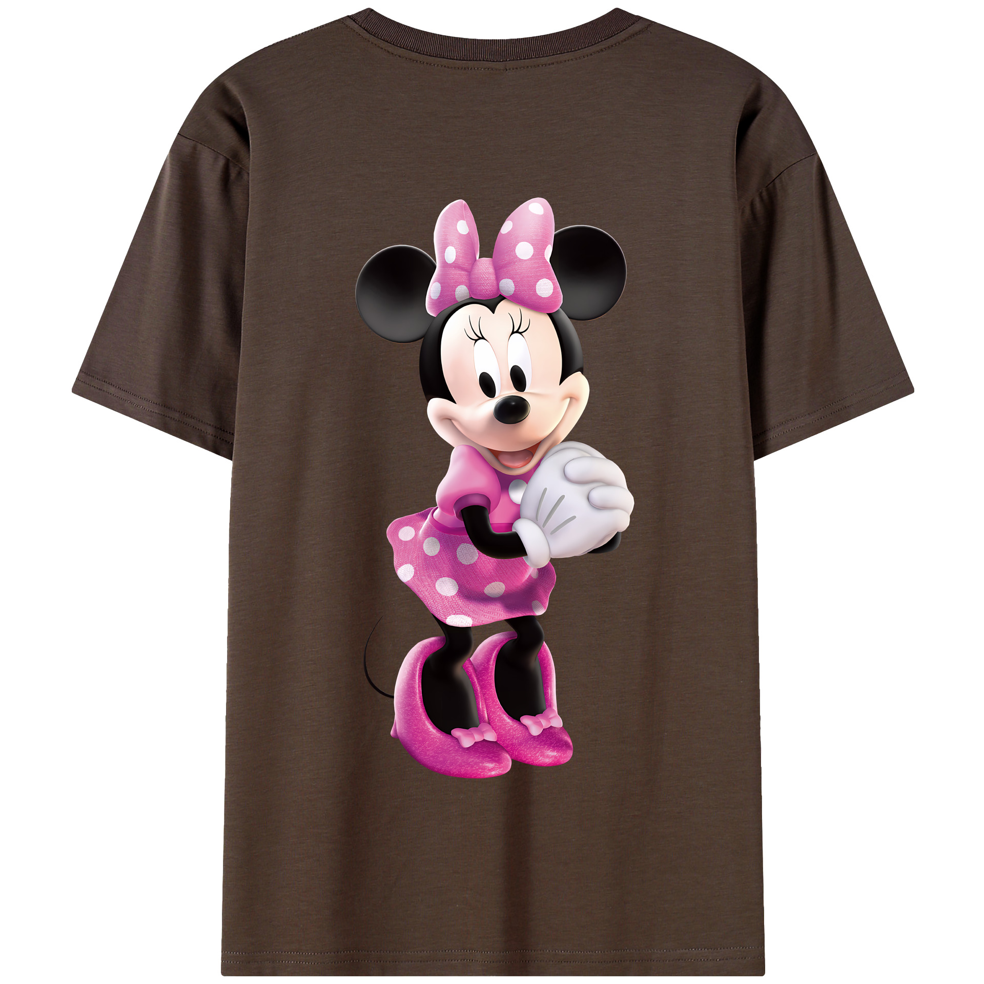 （画像用） ミッキーマウス Mickey Mouse 綿100％半袖Tシャツ（背面プリント）