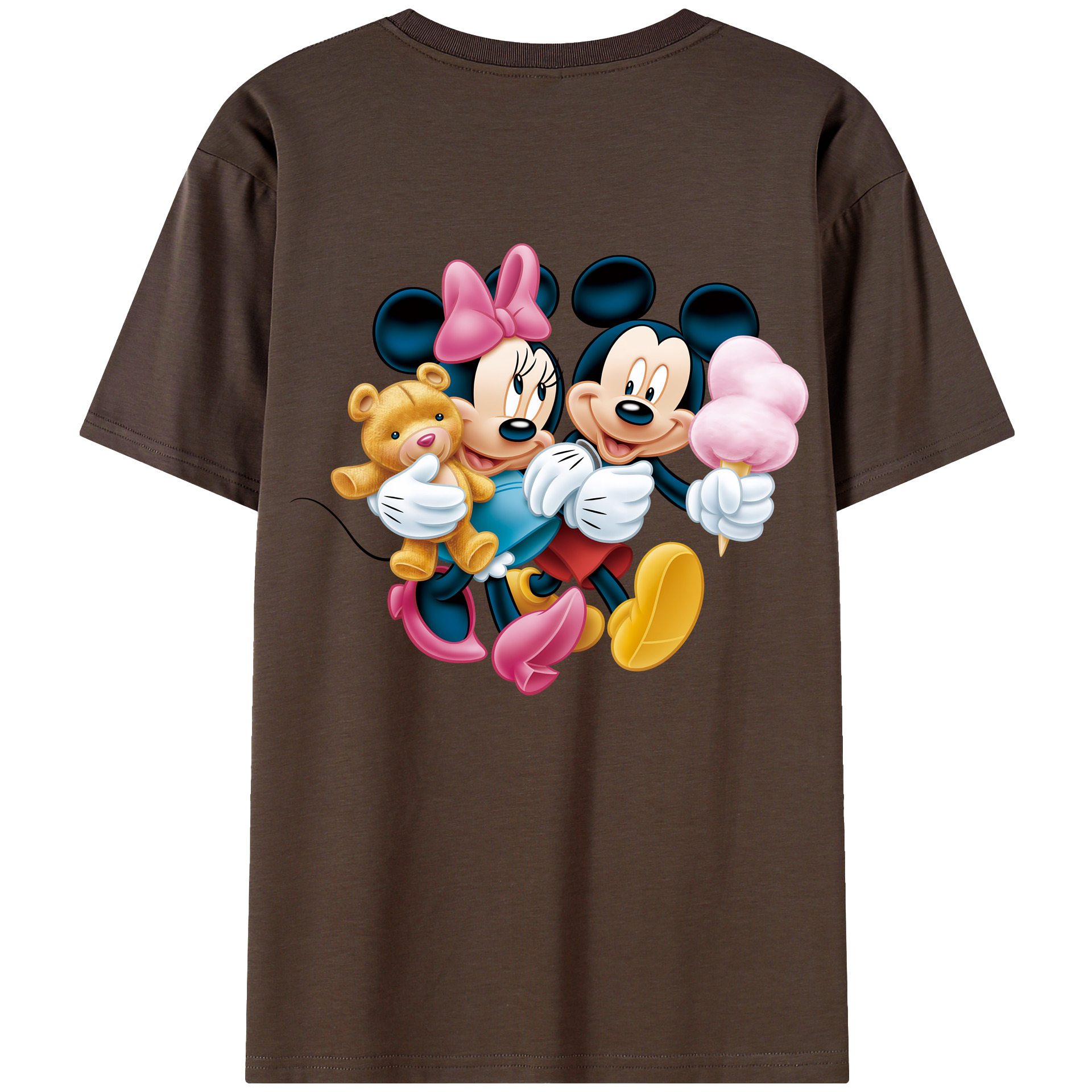 （画像用） ミッキーマウス Mickey Mouse 綿100％半袖Tシャツ（背面プリント）
