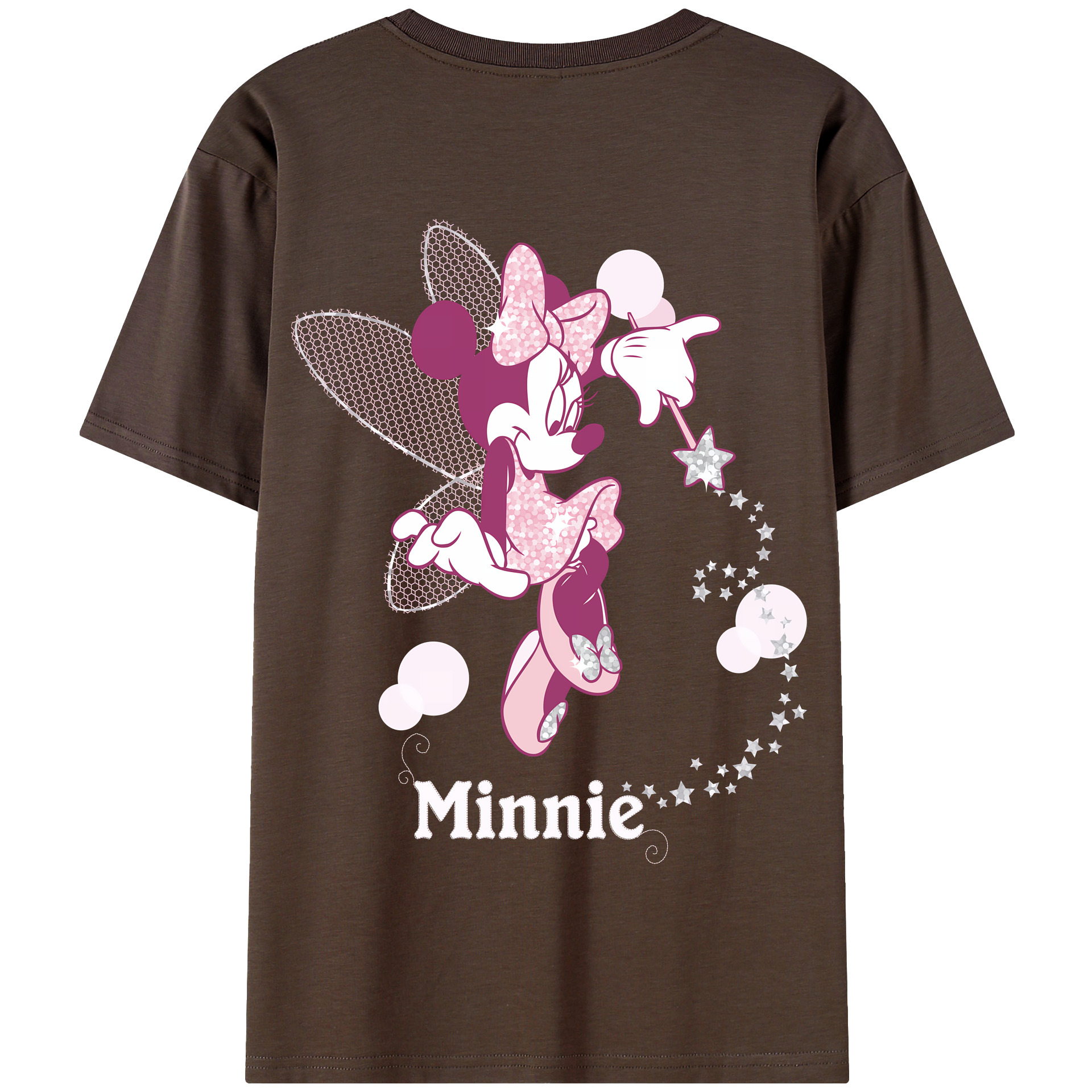 （画像用） ミッキーマウス Mickey Mouse 綿100％半袖Tシャツ（背面プリント）