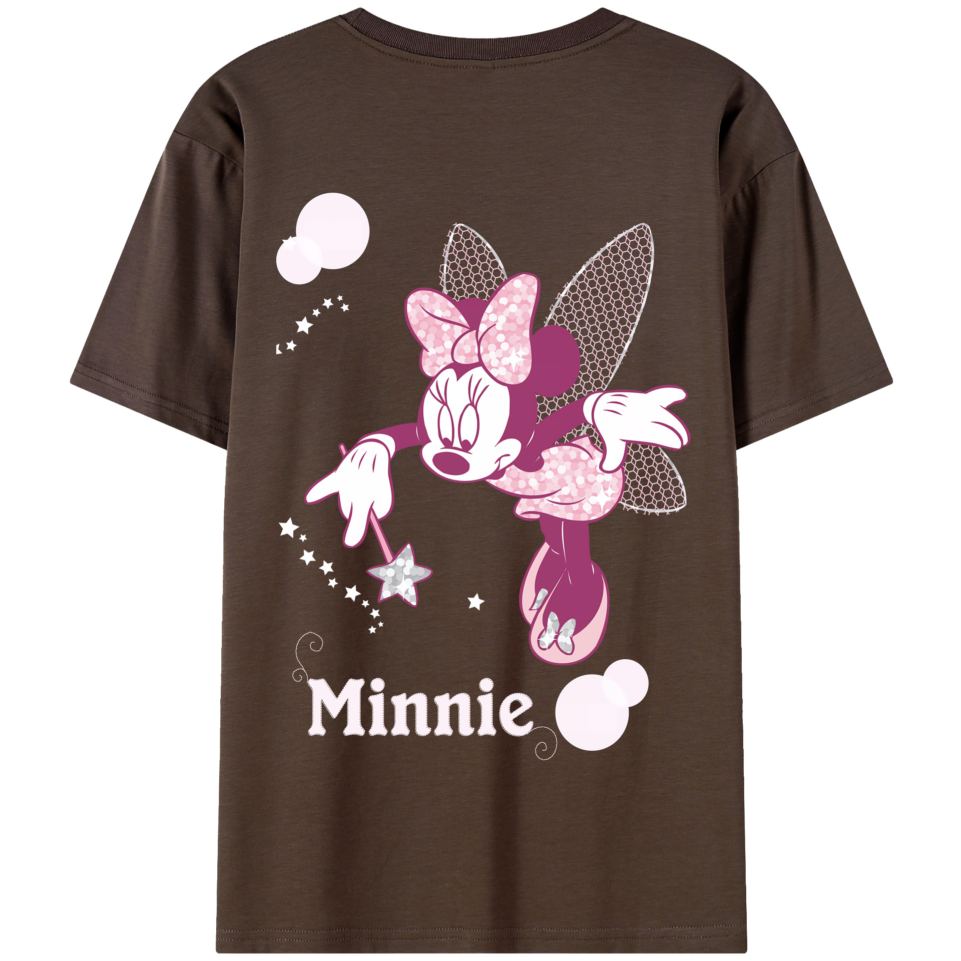 （画像用） ミッキーマウス Mickey Mouse 綿100％半袖Tシャツ（背面プリント）