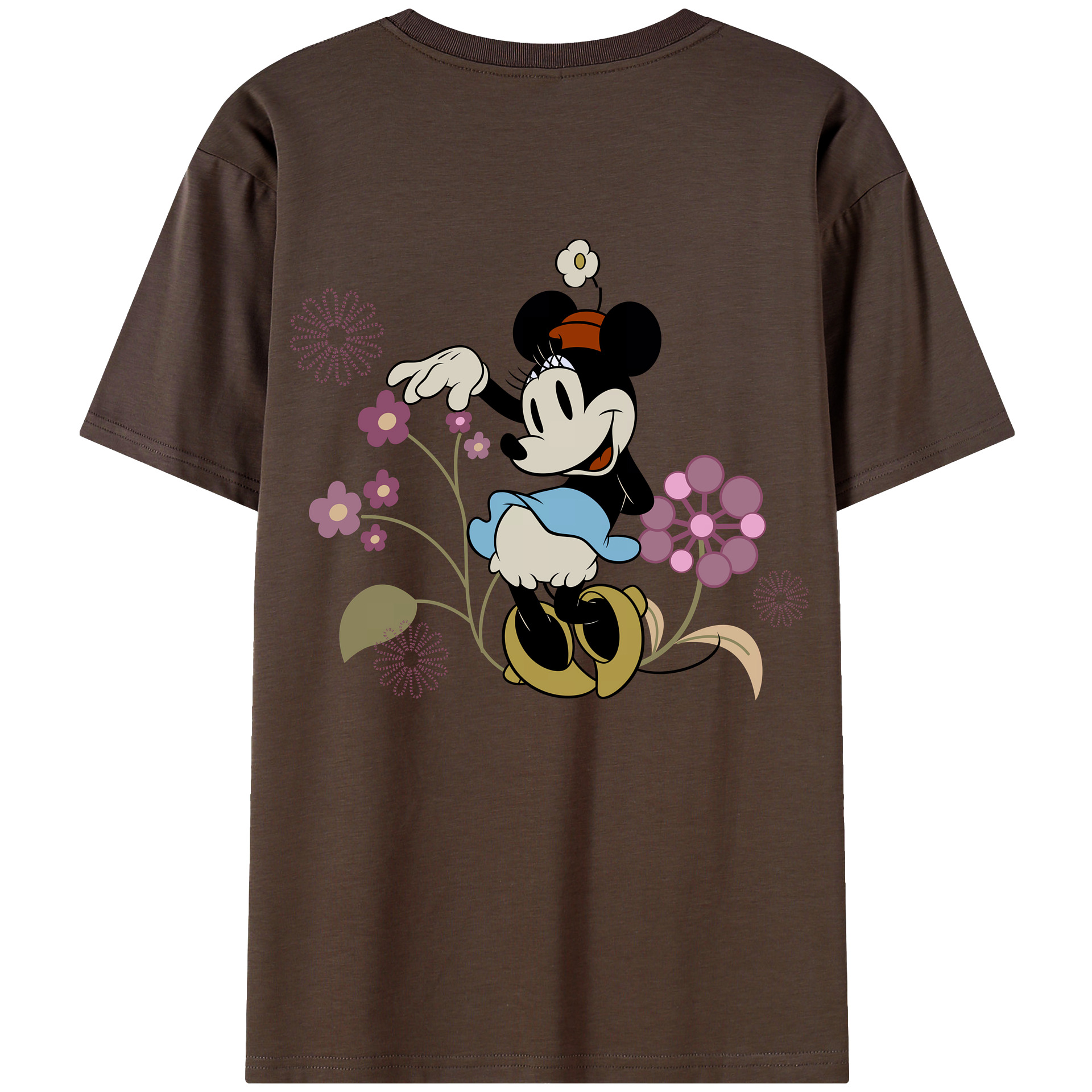 （画像用） ミッキーマウス Mickey Mouse 綿100％半袖Tシャツ（背面プリント）