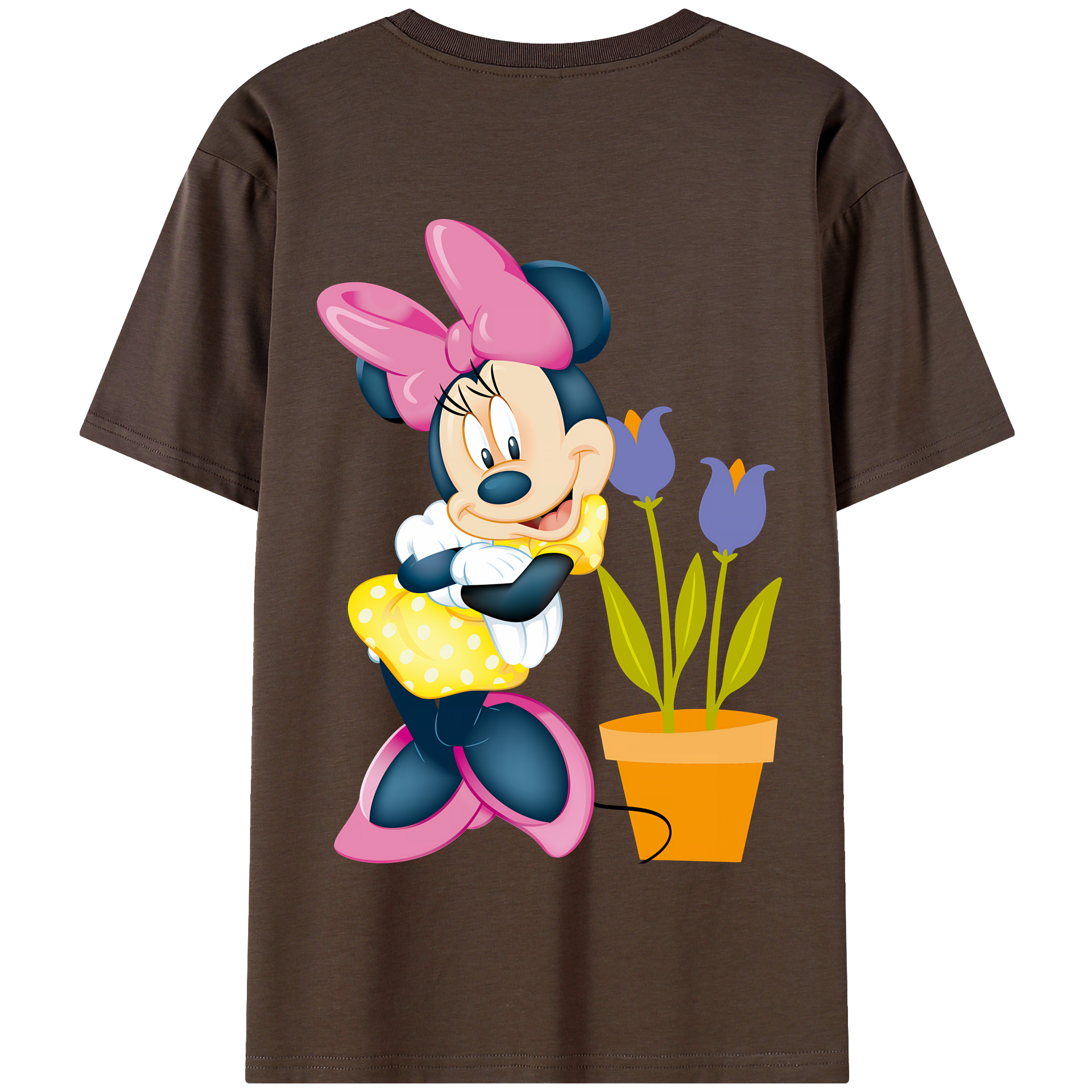 （画像用） ミッキーマウス Mickey Mouse 綿100％半袖Tシャツ（背面プリント）