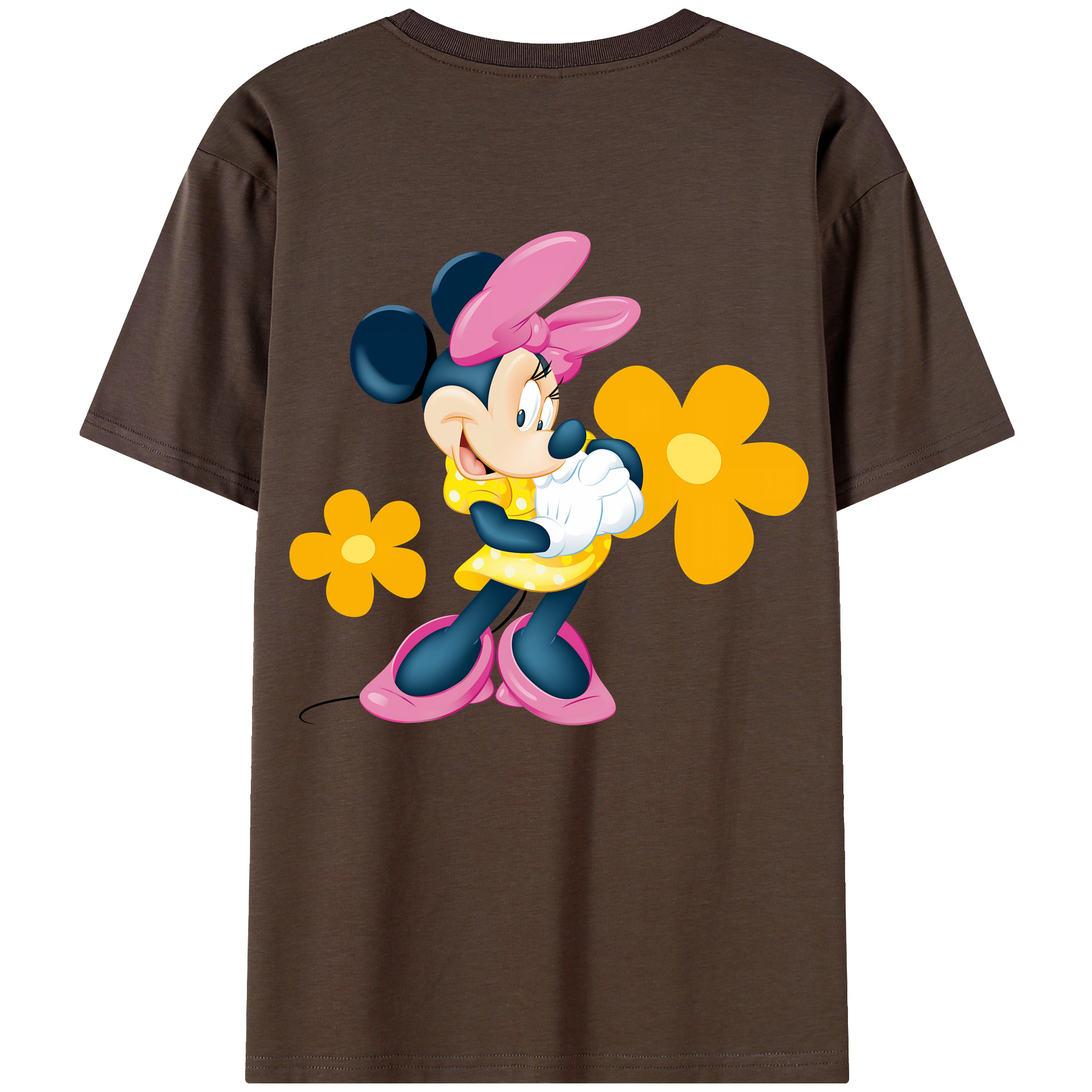 （画像用） ミッキーマウス Mickey Mouse 綿100％半袖Tシャツ（背面プリント）