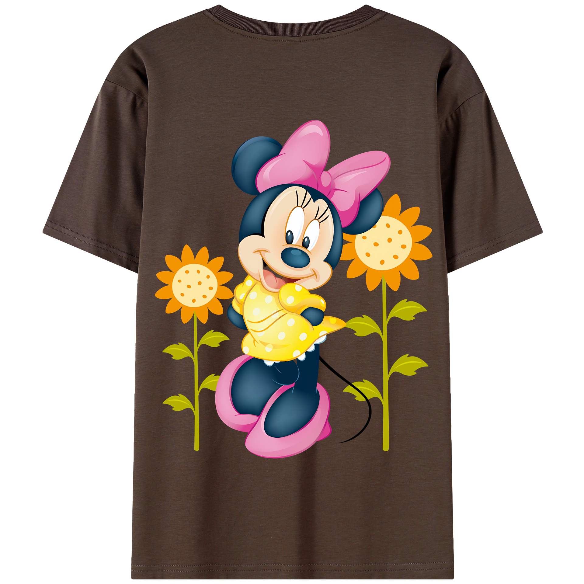 （画像用） ミッキーマウス Mickey Mouse 綿100％半袖Tシャツ（背面プリント）