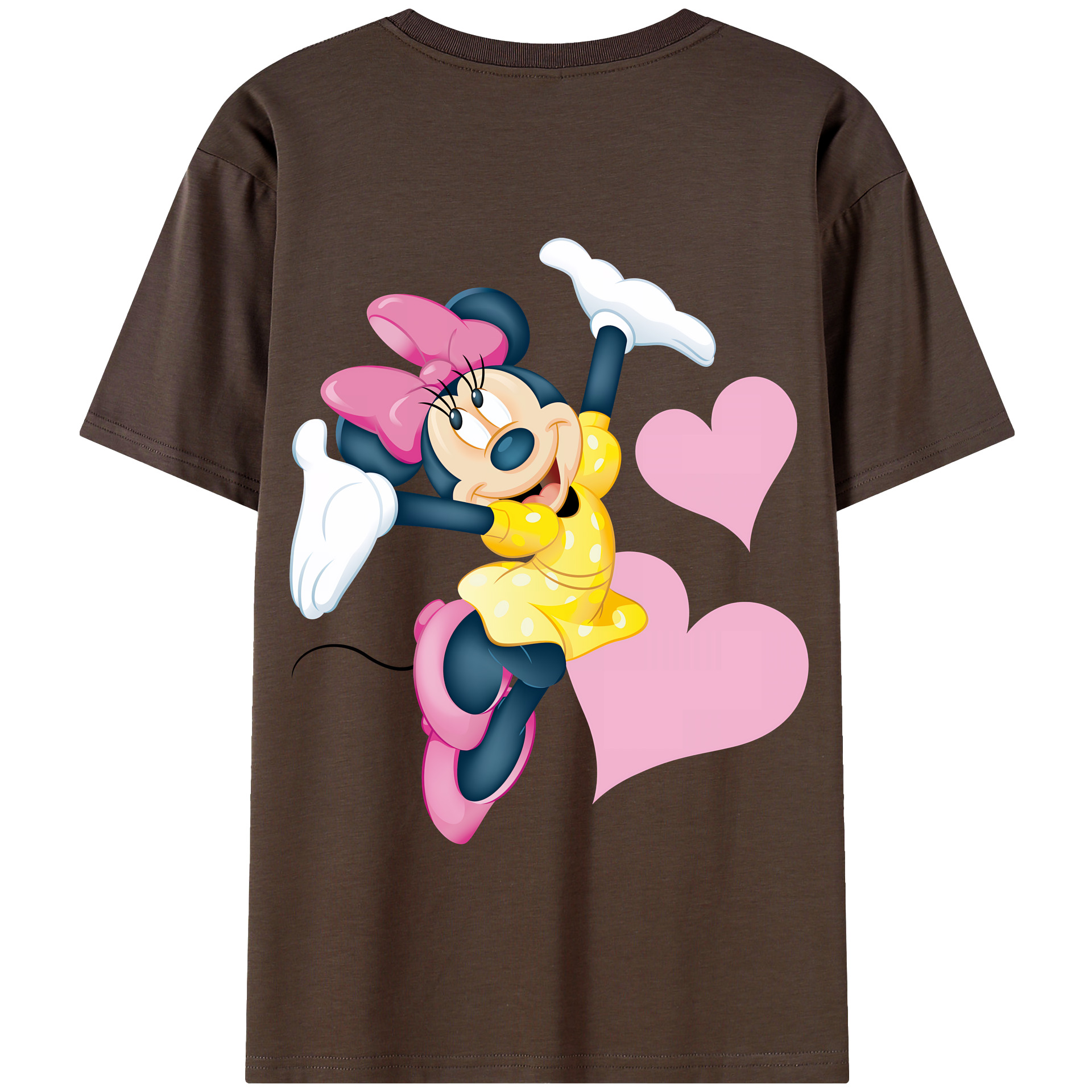 （画像用） ミッキーマウス Mickey Mouse 綿100％半袖Tシャツ（背面プリント）
