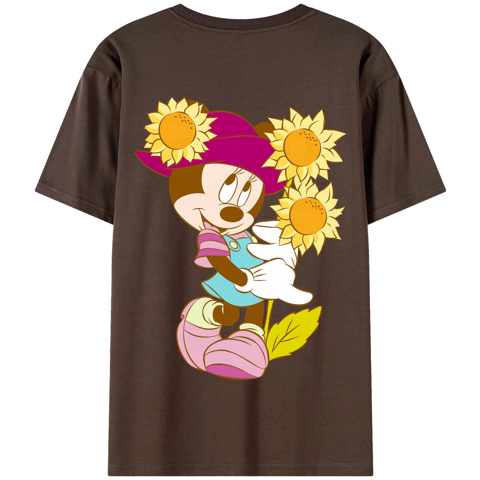 （画像用） ミッキーマウス Mickey Mouse 綿100％半袖Tシャツ（背面プリント）